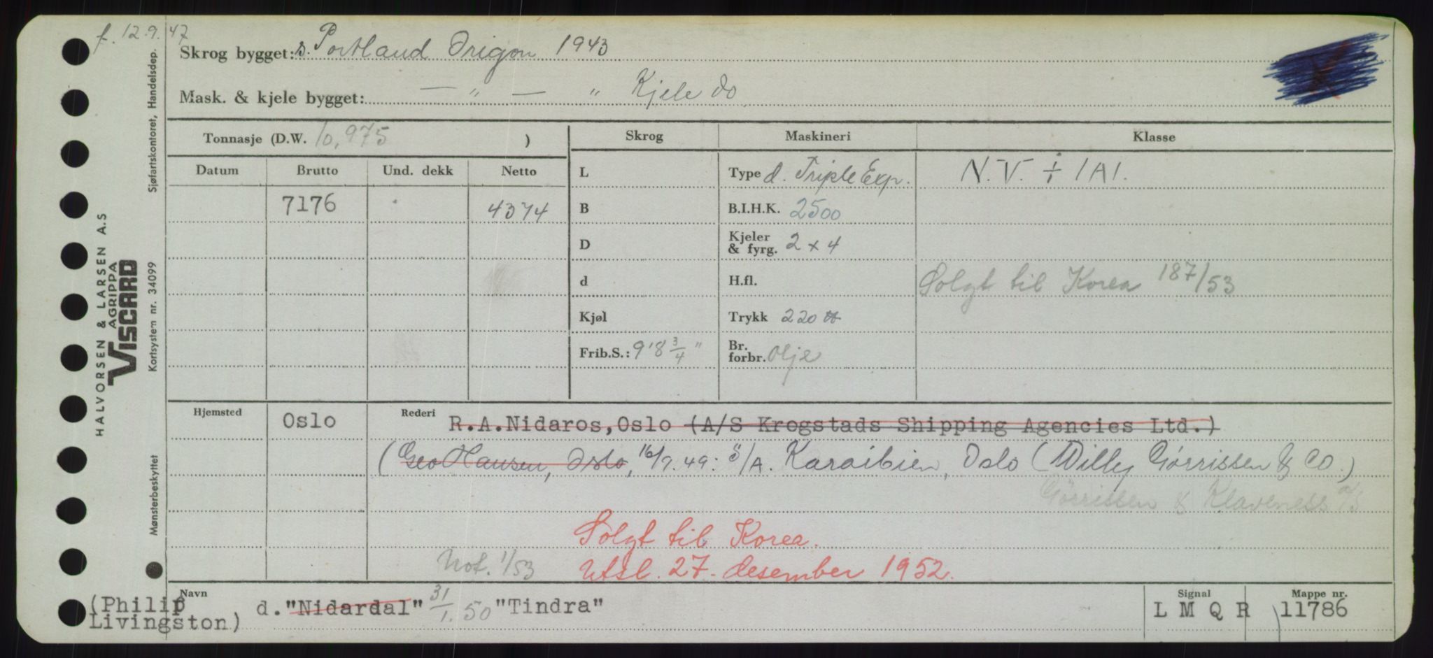 Sjøfartsdirektoratet med forløpere, Skipsmålingen, RA/S-1627/H/Hd/L0039: Fartøy, Ti-Tø, p. 45