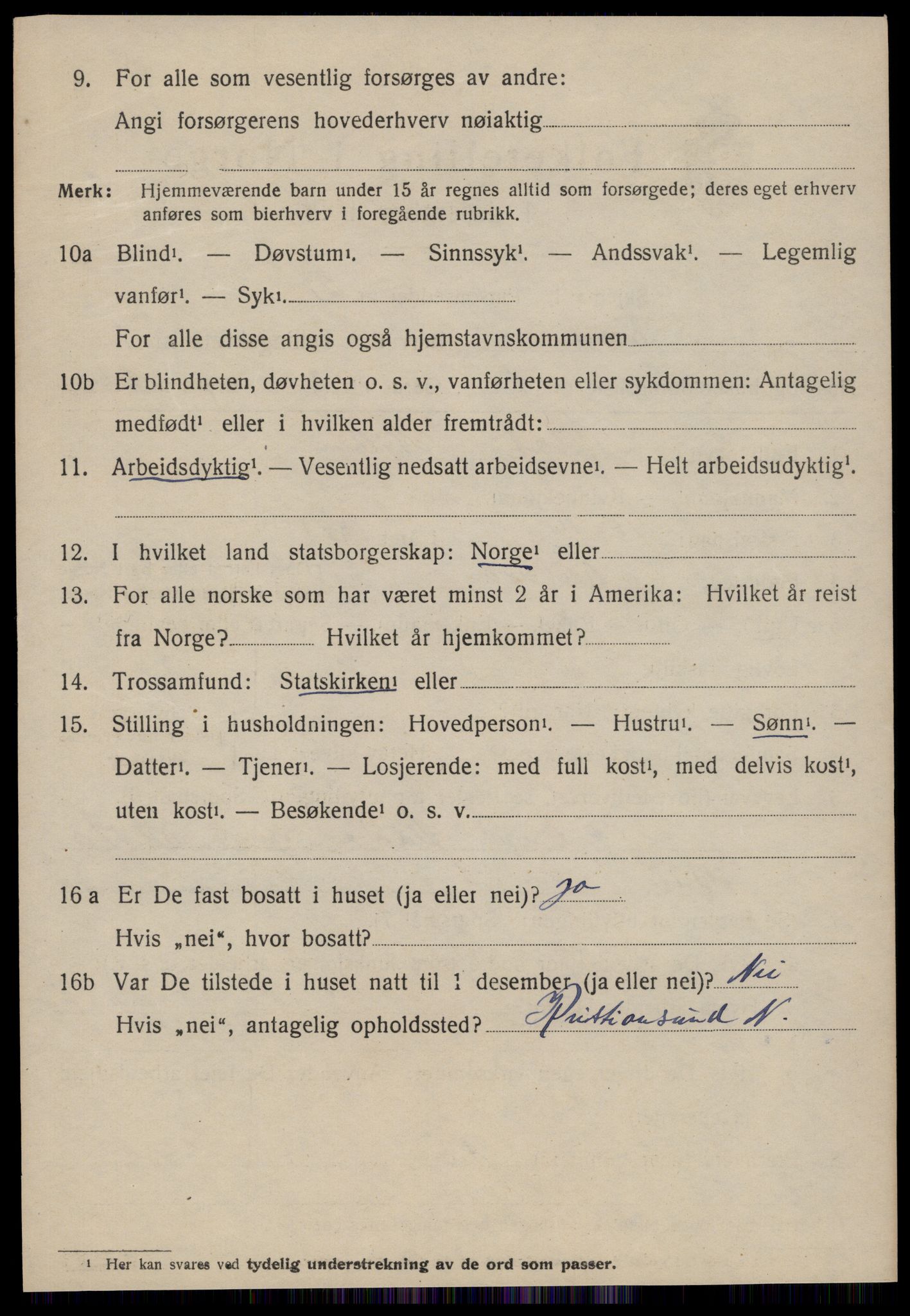 SAT, 1920 census for Fræna, 1920, p. 1112