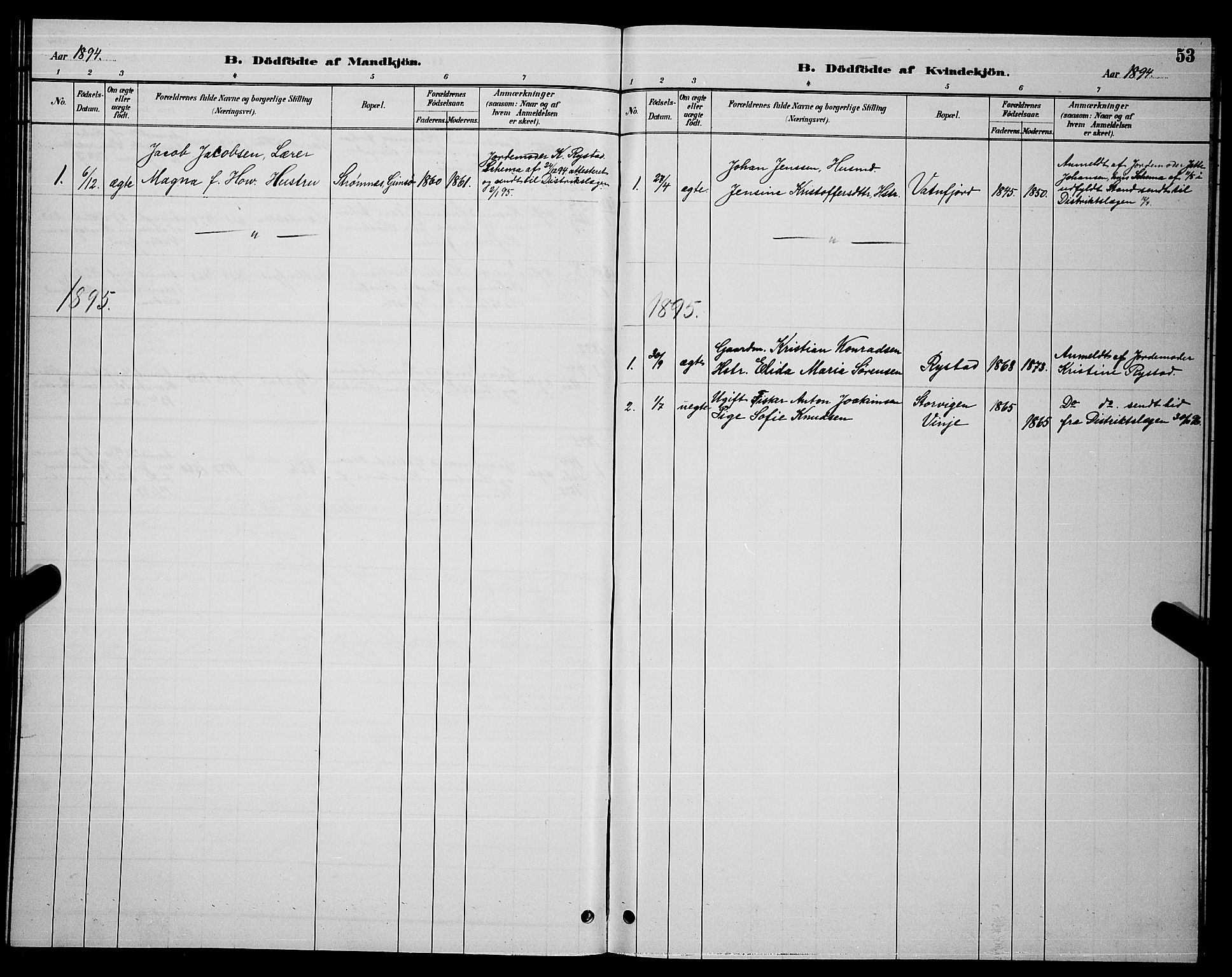 Ministerialprotokoller, klokkerbøker og fødselsregistre - Nordland, AV/SAT-A-1459/876/L1104: Parish register (copy) no. 876C03, 1886-1896, p. 53