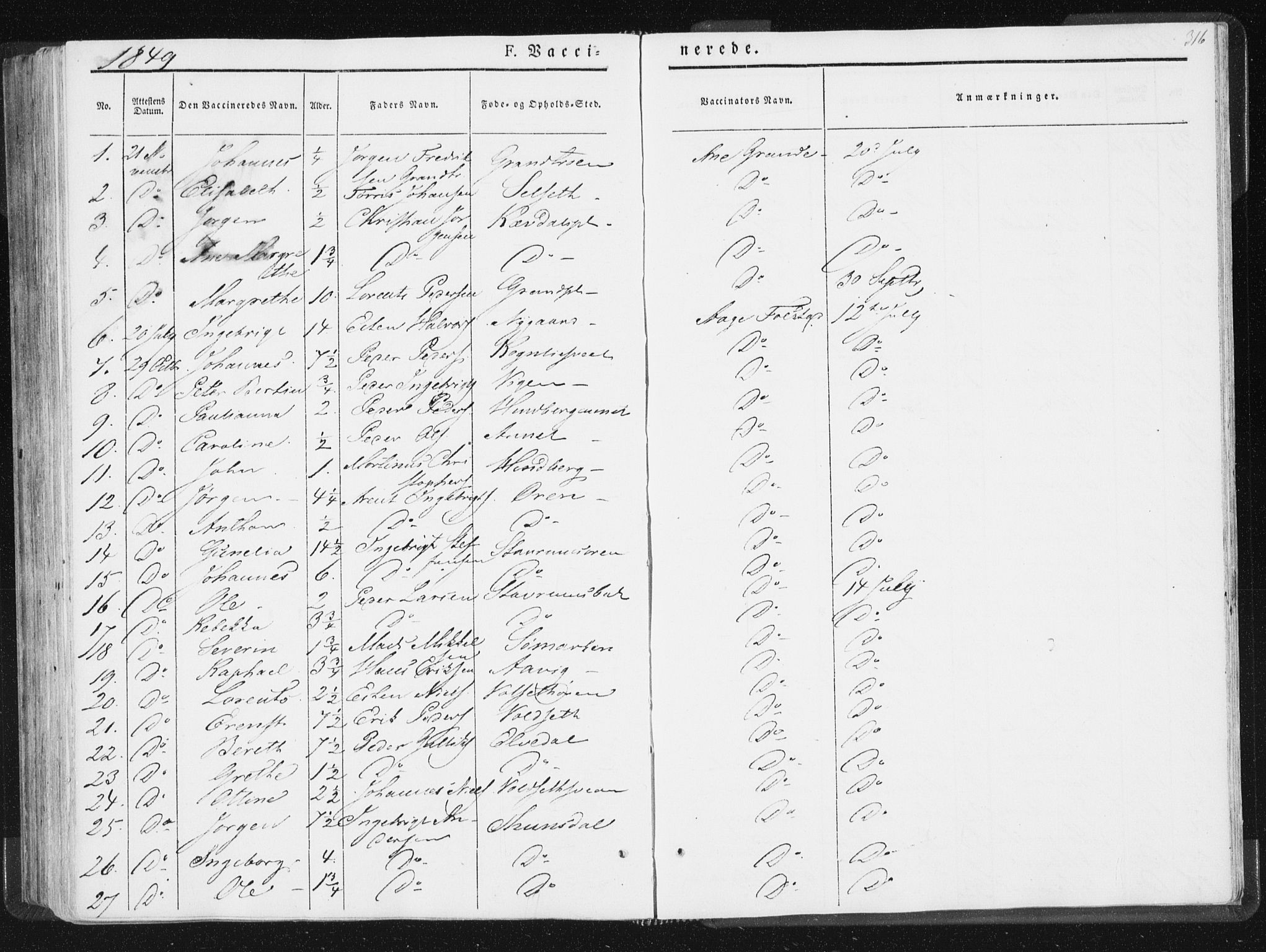 Ministerialprotokoller, klokkerbøker og fødselsregistre - Nord-Trøndelag, SAT/A-1458/744/L0418: Parish register (official) no. 744A02, 1843-1866, p. 316