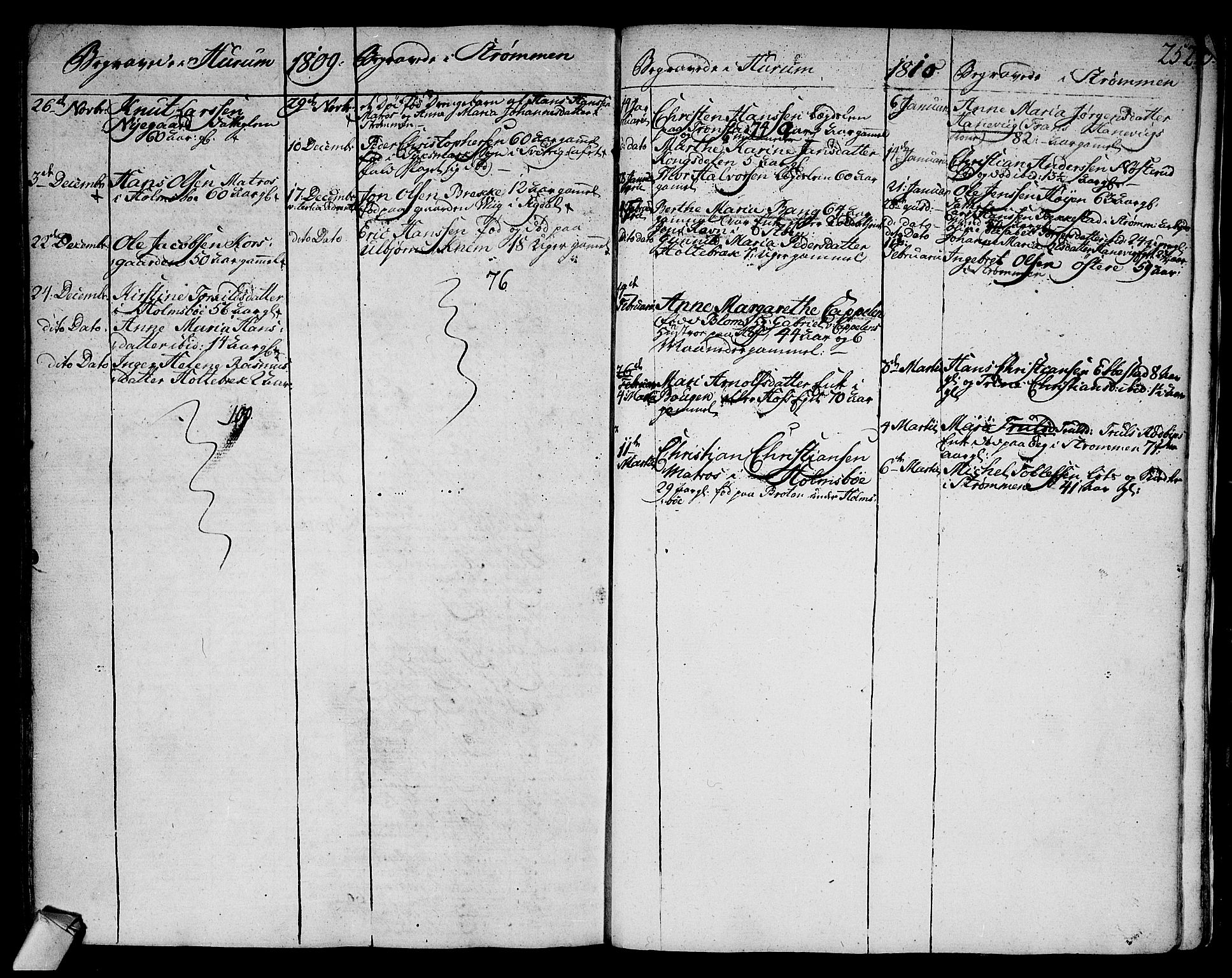 Hurum kirkebøker, AV/SAKO-A-229/F/Fa/L0007: Parish register (official) no. 7, 1771-1810, p. 252