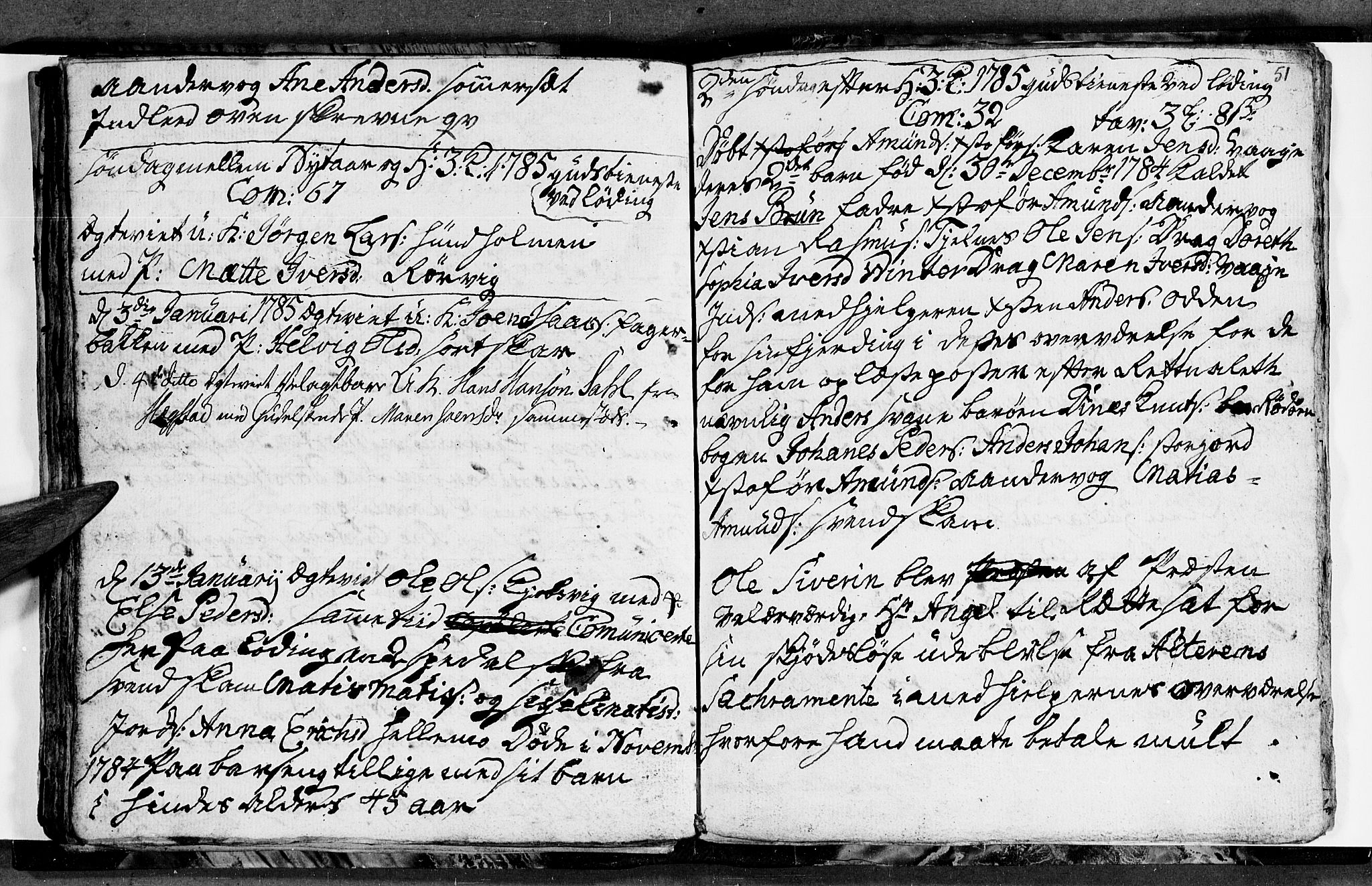 Ministerialprotokoller, klokkerbøker og fødselsregistre - Nordland, AV/SAT-A-1459/872/L1030: Parish register (official) no. 872A05, 1775-1786, p. 51