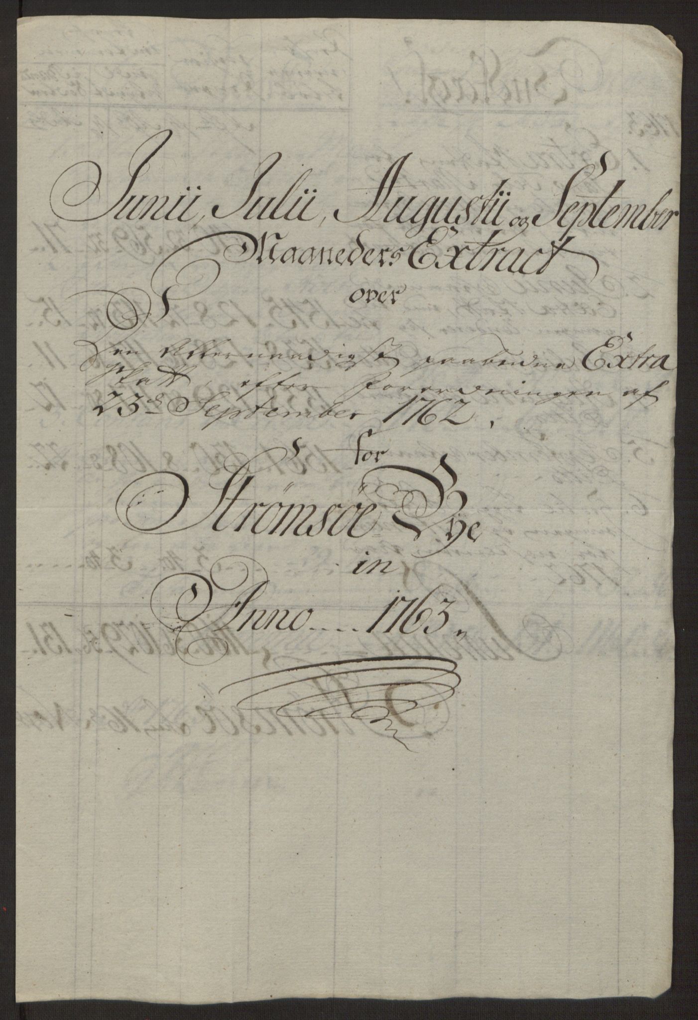 Rentekammeret inntil 1814, Reviderte regnskaper, Byregnskaper, AV/RA-EA-4066/R/Rg/L0144/0001: [G4] Kontribusjonsregnskap / Ekstraskatt, 1762-1767, p. 183