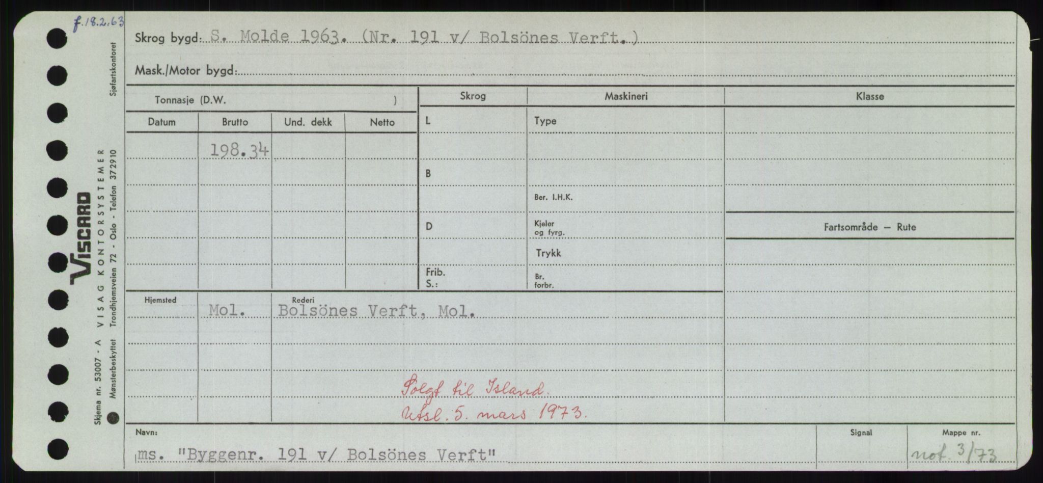 Sjøfartsdirektoratet med forløpere, Skipsmålingen, AV/RA-S-1627/H/Hd/L0006: Fartøy, Byg-Båt, p. 45