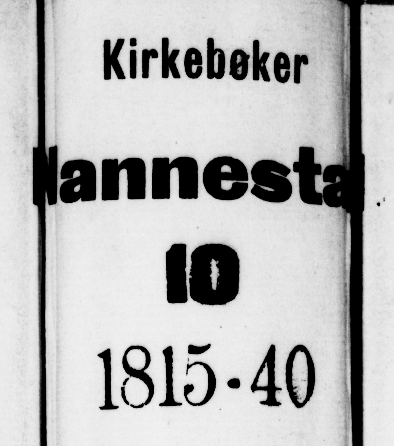 Nannestad prestekontor Kirkebøker, SAO/A-10414a/F/Fa/L0009: Parish register (official) no. I 9, 1815-1840