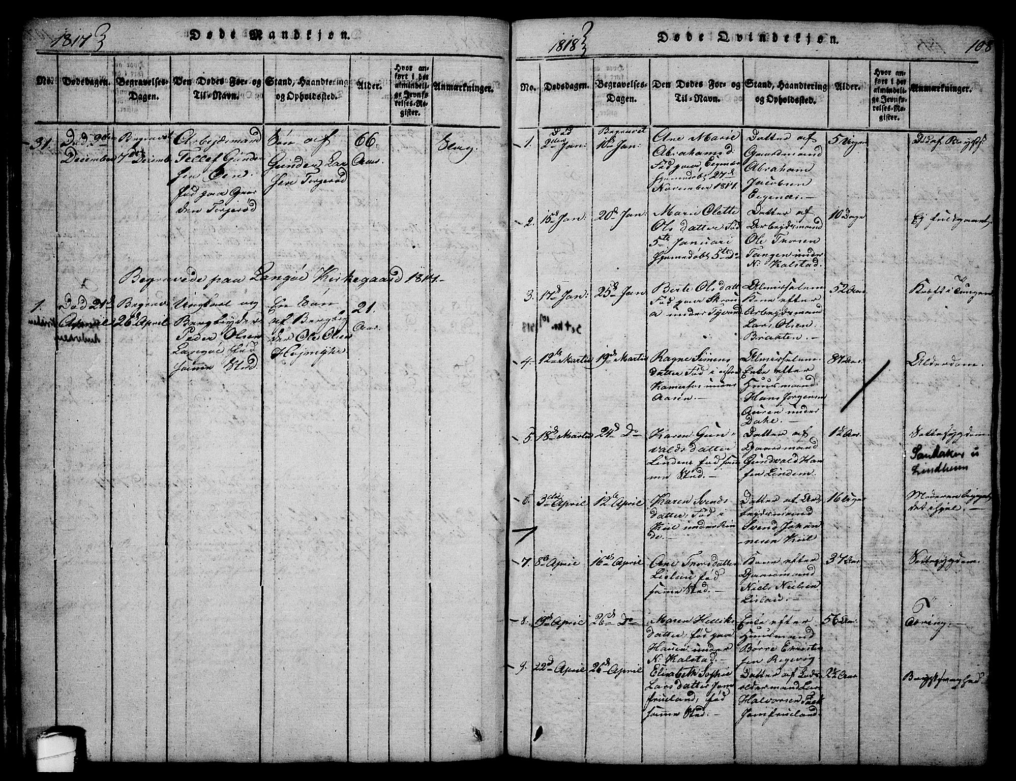 Sannidal kirkebøker, SAKO/A-296/F/Fa/L0004: Parish register (official) no. 4, 1814-1829, p. 108