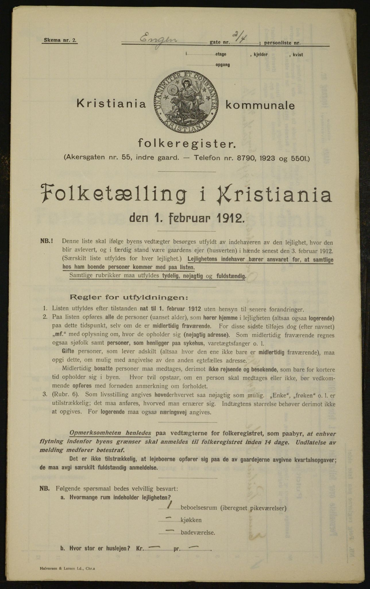 OBA, Municipal Census 1912 for Kristiania, 1912, p. 21670