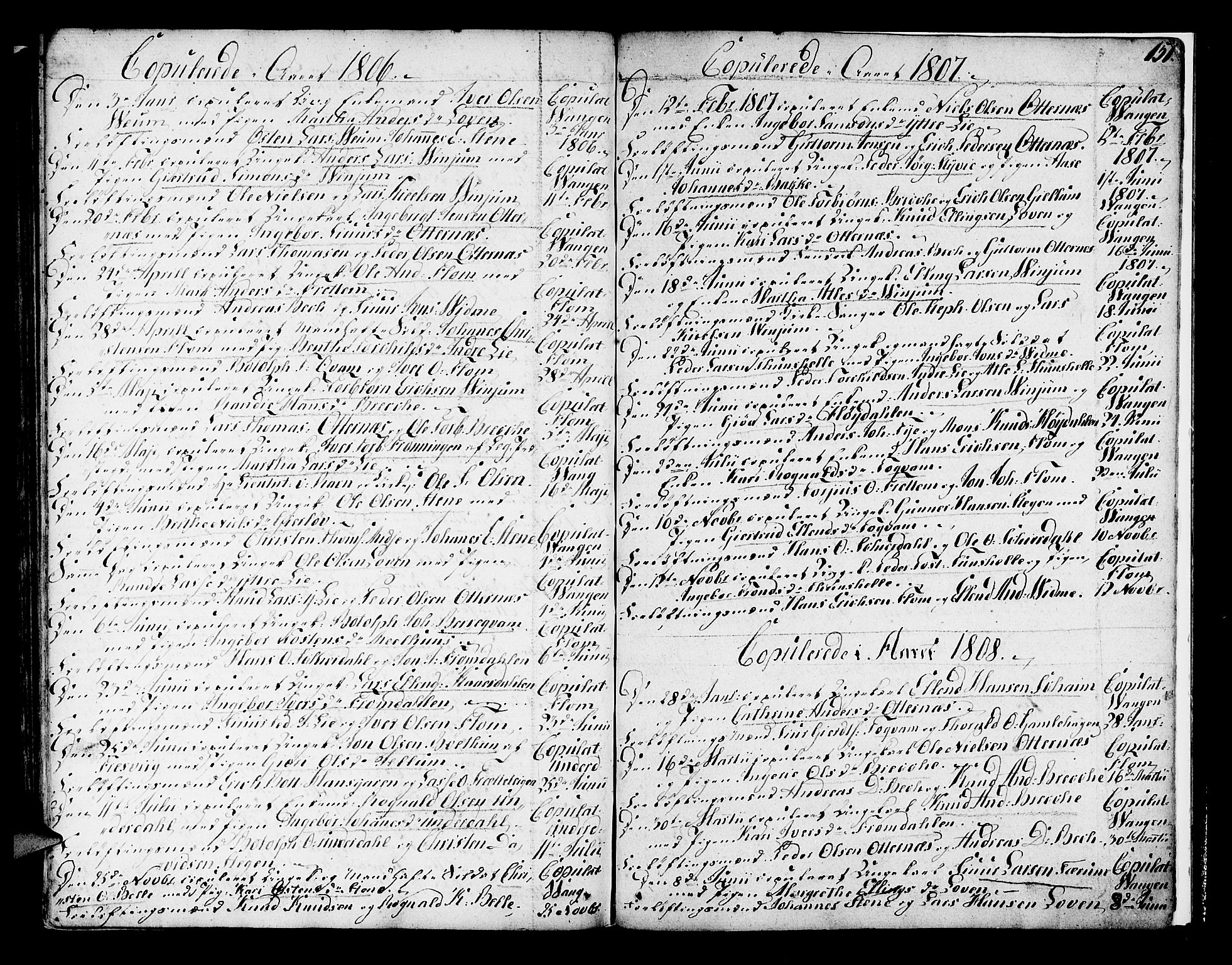 Aurland sokneprestembete, SAB/A-99937/H/Ha/Haa/L0005: Parish register (official) no. A 5, 1801-1821, p. 151