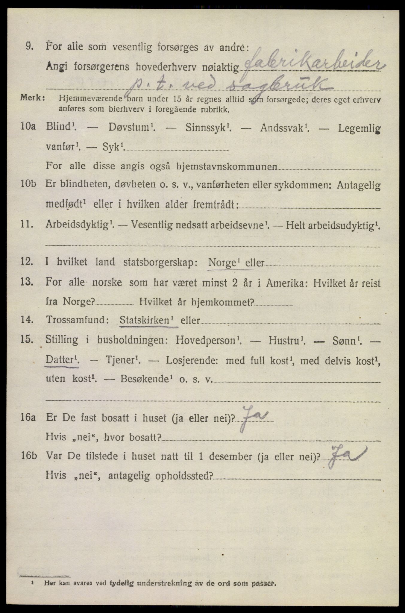 SAKO, 1920 census for Brunlanes, 1920, p. 7156