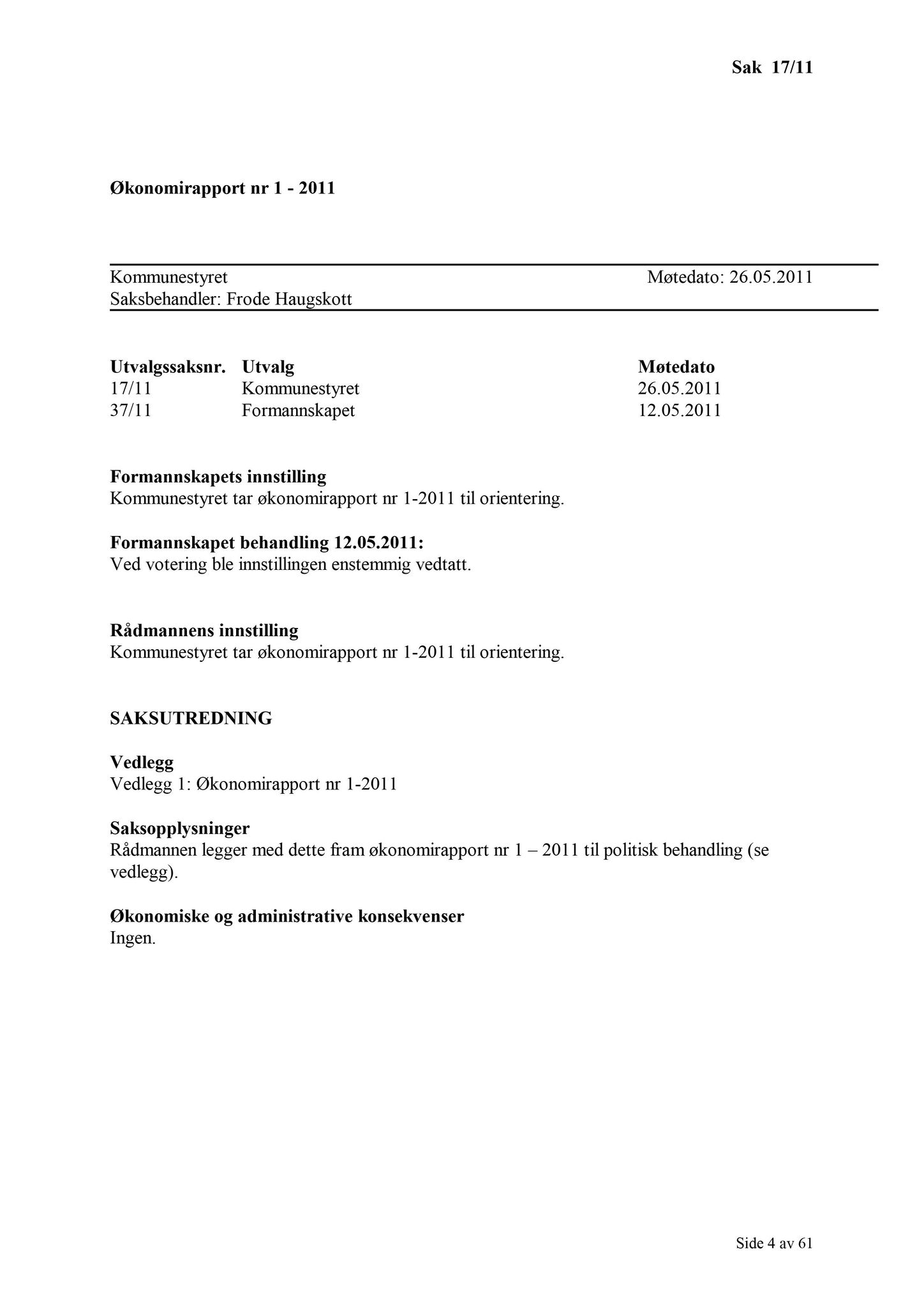 Klæbu Kommune, TRKO/KK/01-KS/L004: Kommunestyret - Møtedokumenter, 2011, p. 322