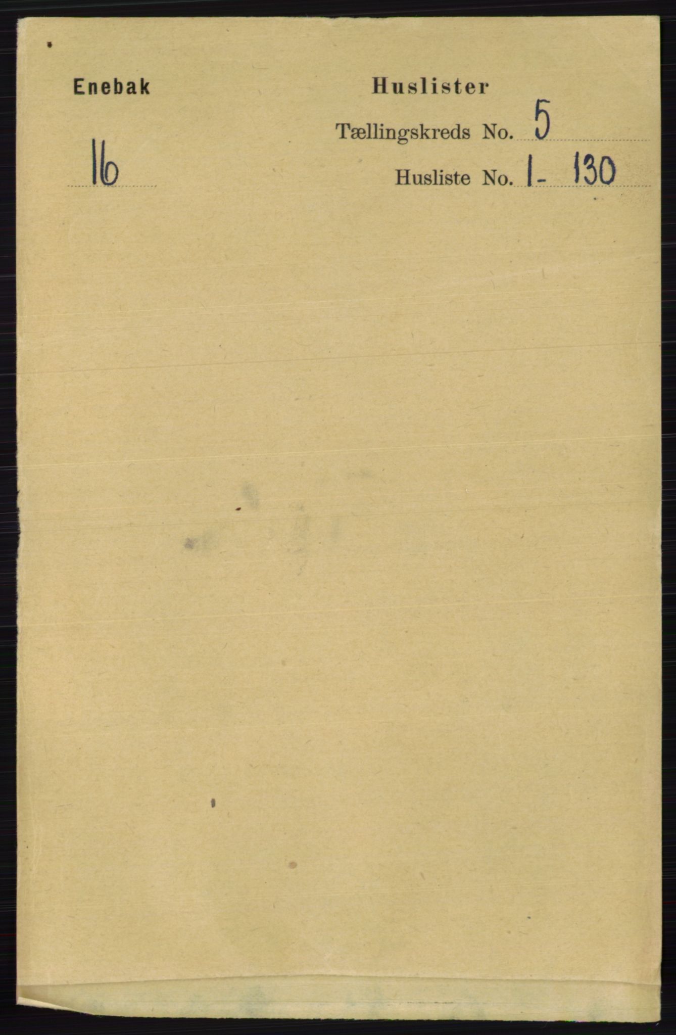 RA, 1891 census for 0229 Enebakk, 1891, p. 1842