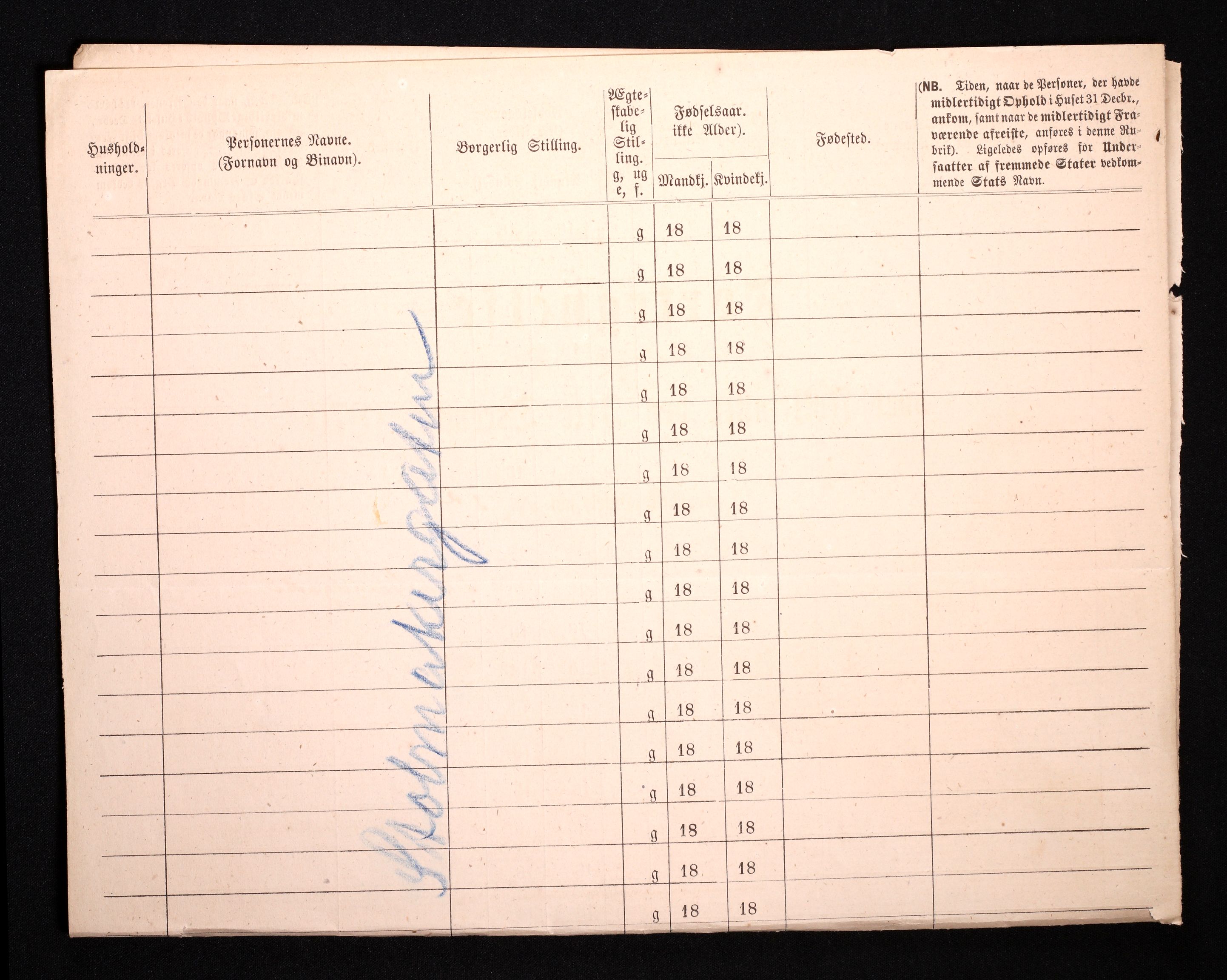 RA, 1870 census for 0301 Kristiania, 1870, p. 3619