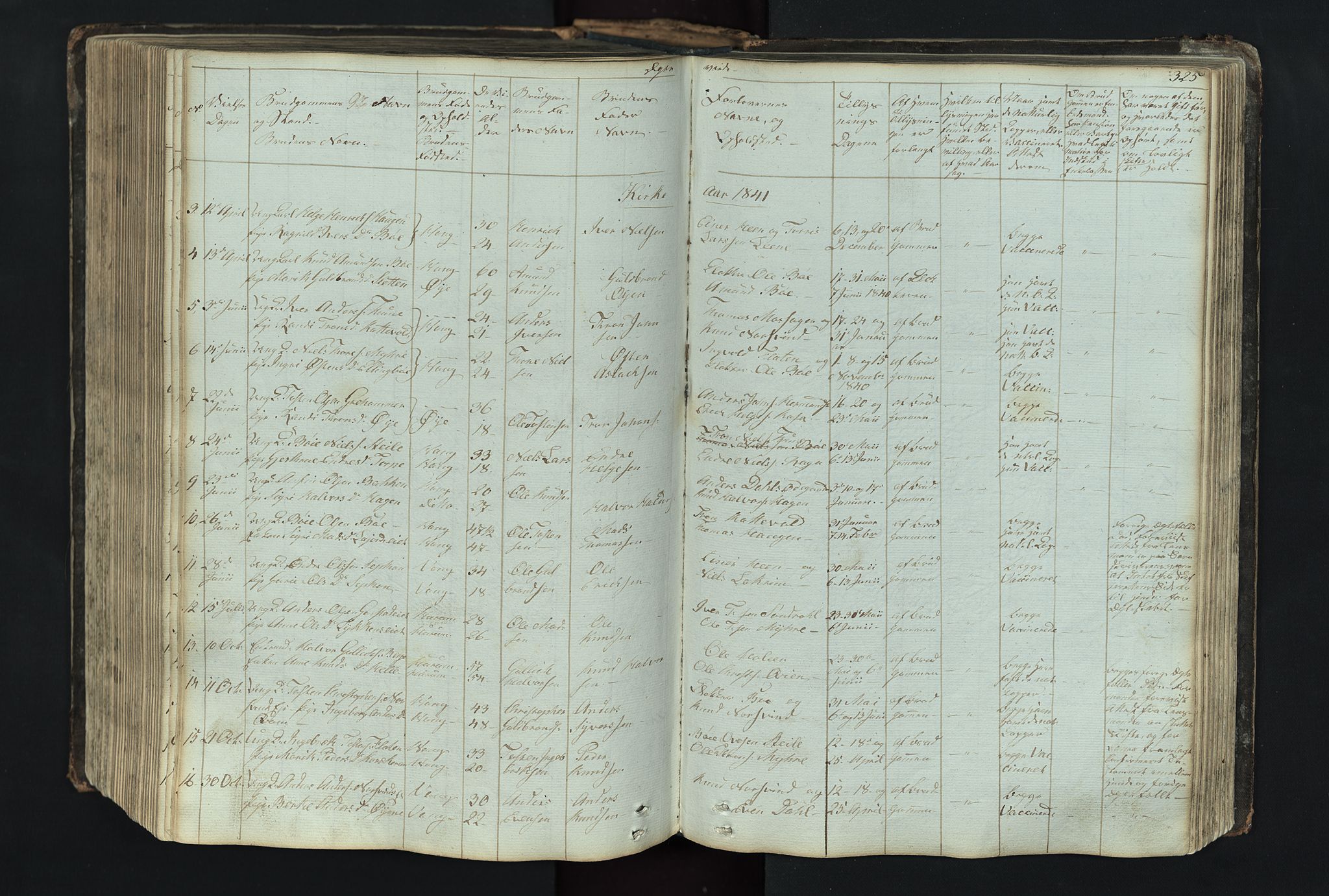 Vang prestekontor, Valdres, AV/SAH-PREST-140/H/Hb/L0004: Parish register (copy) no. 4, 1835-1892, p. 325