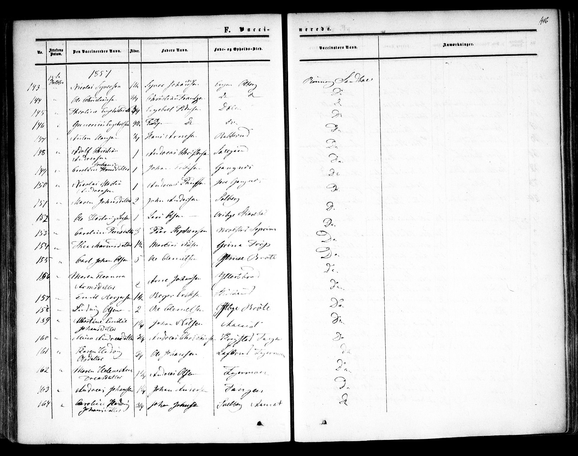 Høland prestekontor Kirkebøker, SAO/A-10346a/F/Fa/L0010: Parish register (official) no. I 10, 1854-1861, p. 416