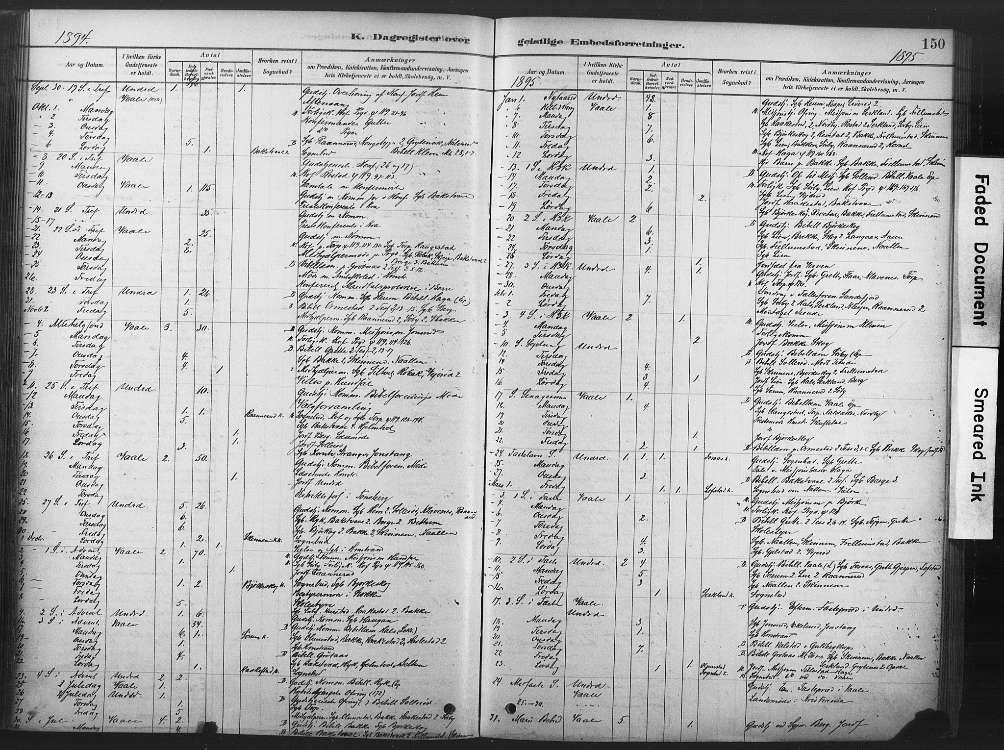 Våle kirkebøker, SAKO/A-334/F/Fb/L0002: Parish register (official) no. II 2, 1878-1907, p. 150