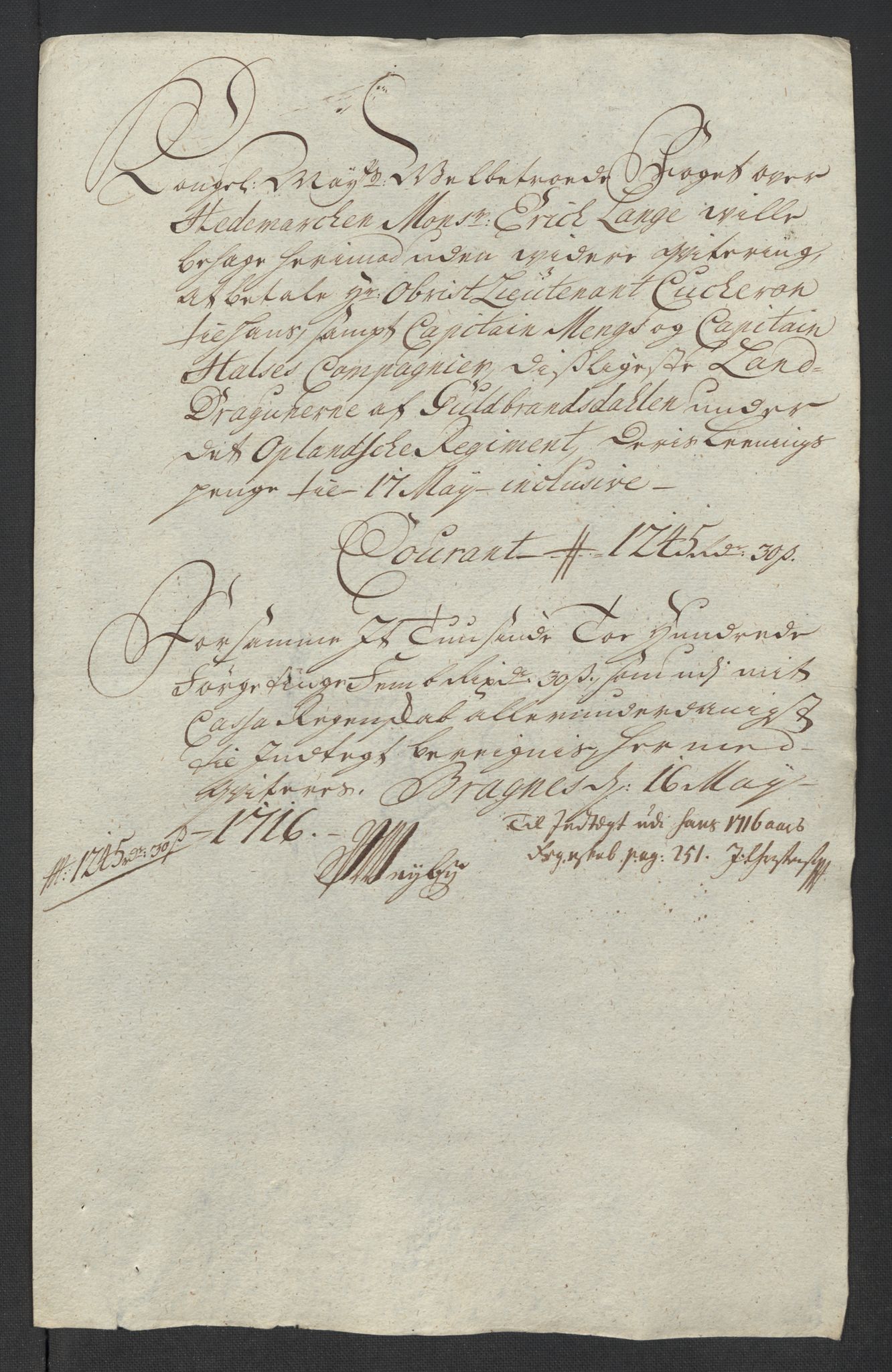 Rentekammeret inntil 1814, Reviderte regnskaper, Fogderegnskap, AV/RA-EA-4092/R16/L1055: Fogderegnskap Hedmark, 1716, p. 372