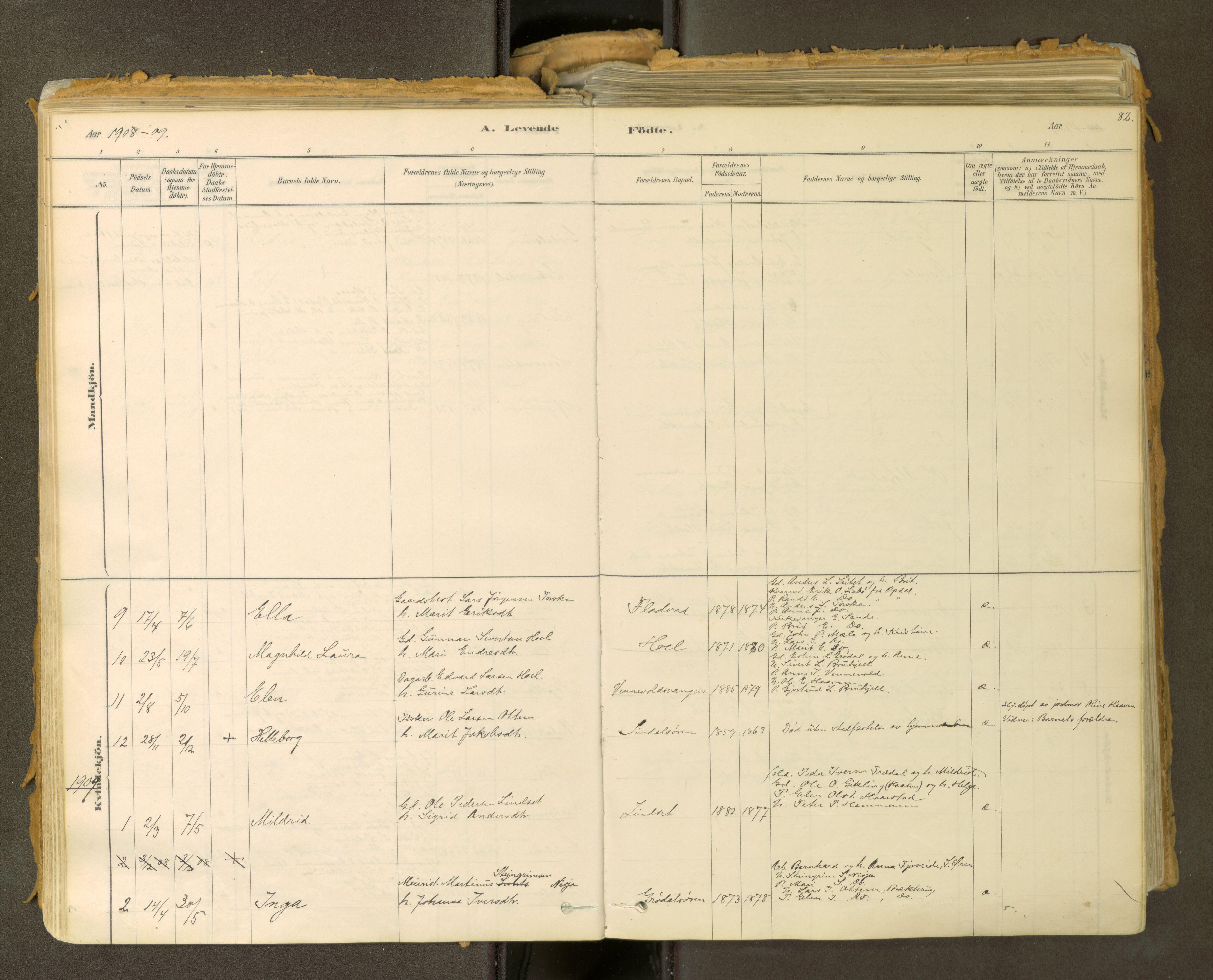 Sunndal sokneprestkontor, SAT/A-1085/1/I/I1/I1a: Parish register (official) no. 2, 1877-1914, p. 82