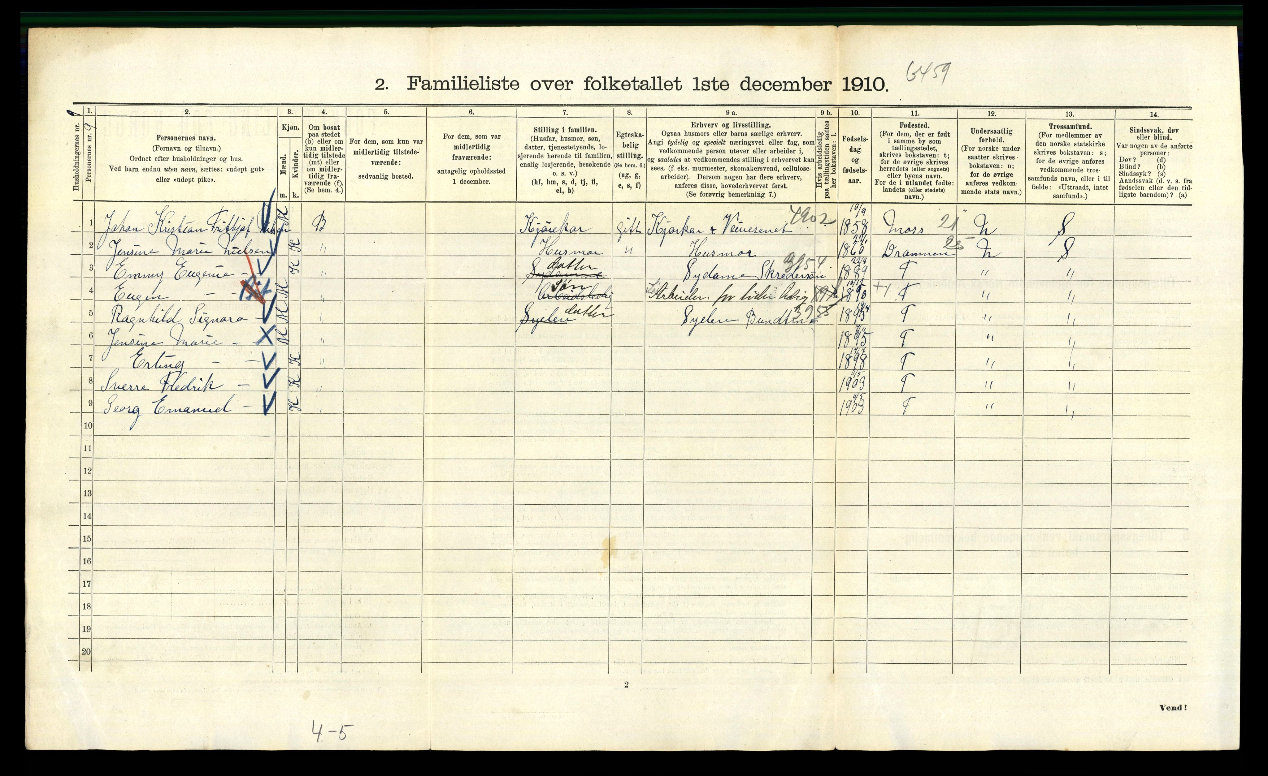 RA, 1910 census for Kristiania, 1910, p. 89118