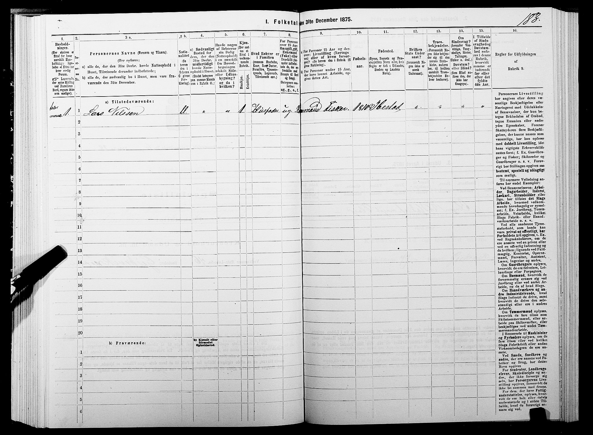 SATØ, 1875 census for 1927P Tranøy, 1875, p. 3183