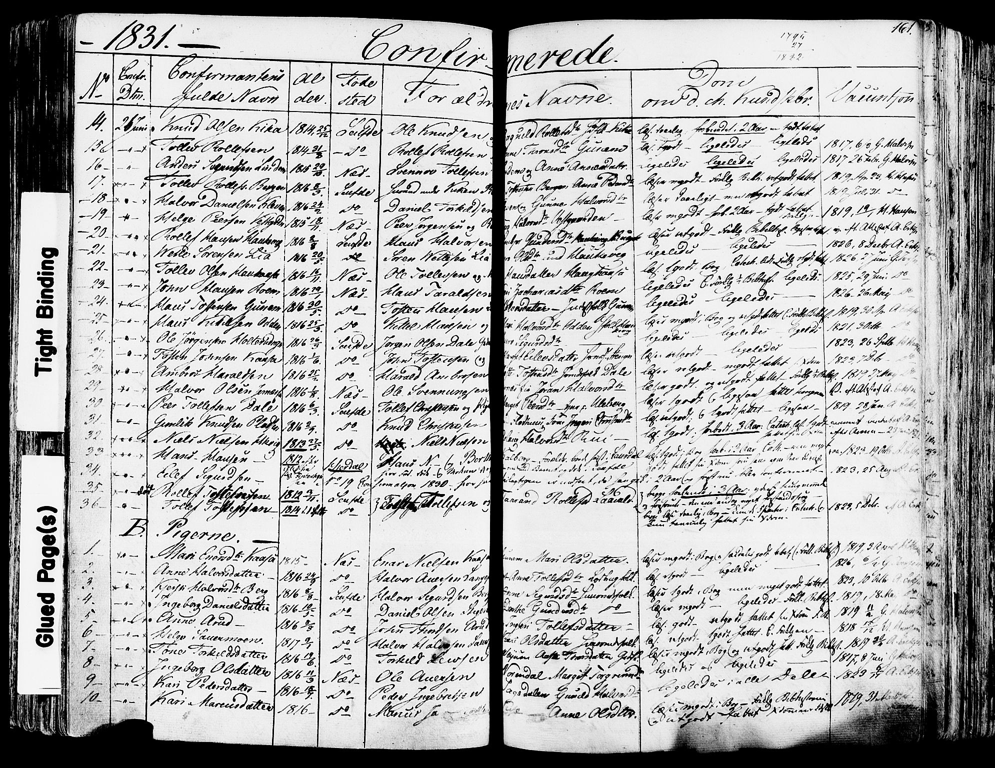 Sauherad kirkebøker, SAKO/A-298/F/Fa/L0006: Parish register (official) no. I 6, 1827-1850, p. 161