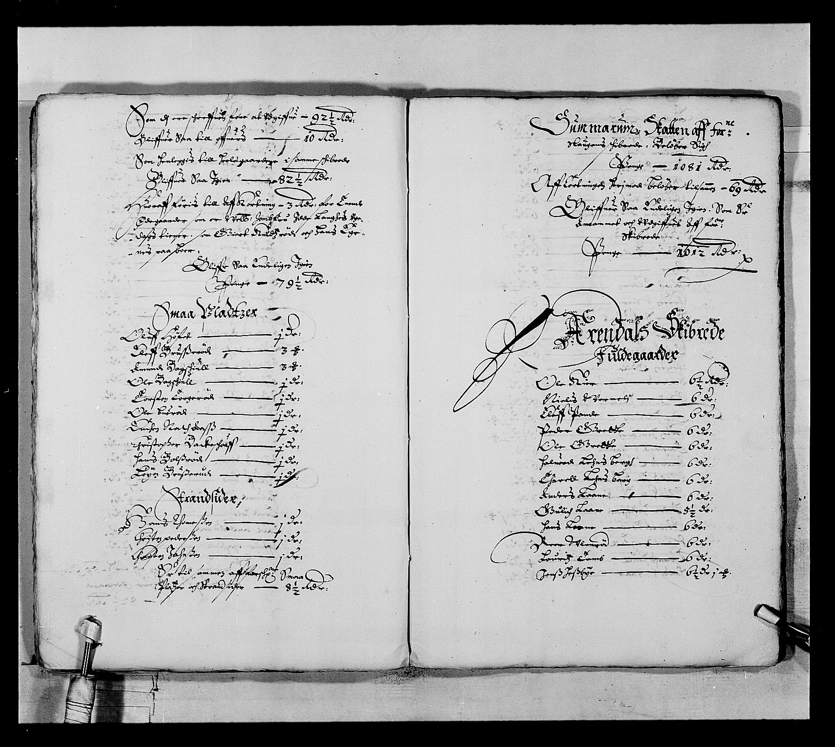 Stattholderembetet 1572-1771, AV/RA-EA-2870/Ek/L0022/0004: Jordebøker 1633-1658: / Skattemanntall for Tønsberg len, 1647, p. 7