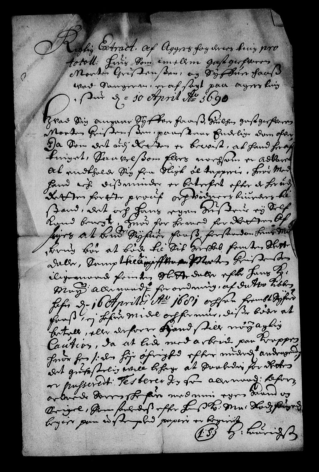 Stattholderembetet 1572-1771, AV/RA-EA-2870/Af/L0004: Avskrifter av vedlegg til originale supplikker, nummerert i samsvar med supplikkbøkene, 1691-1694, p. 58