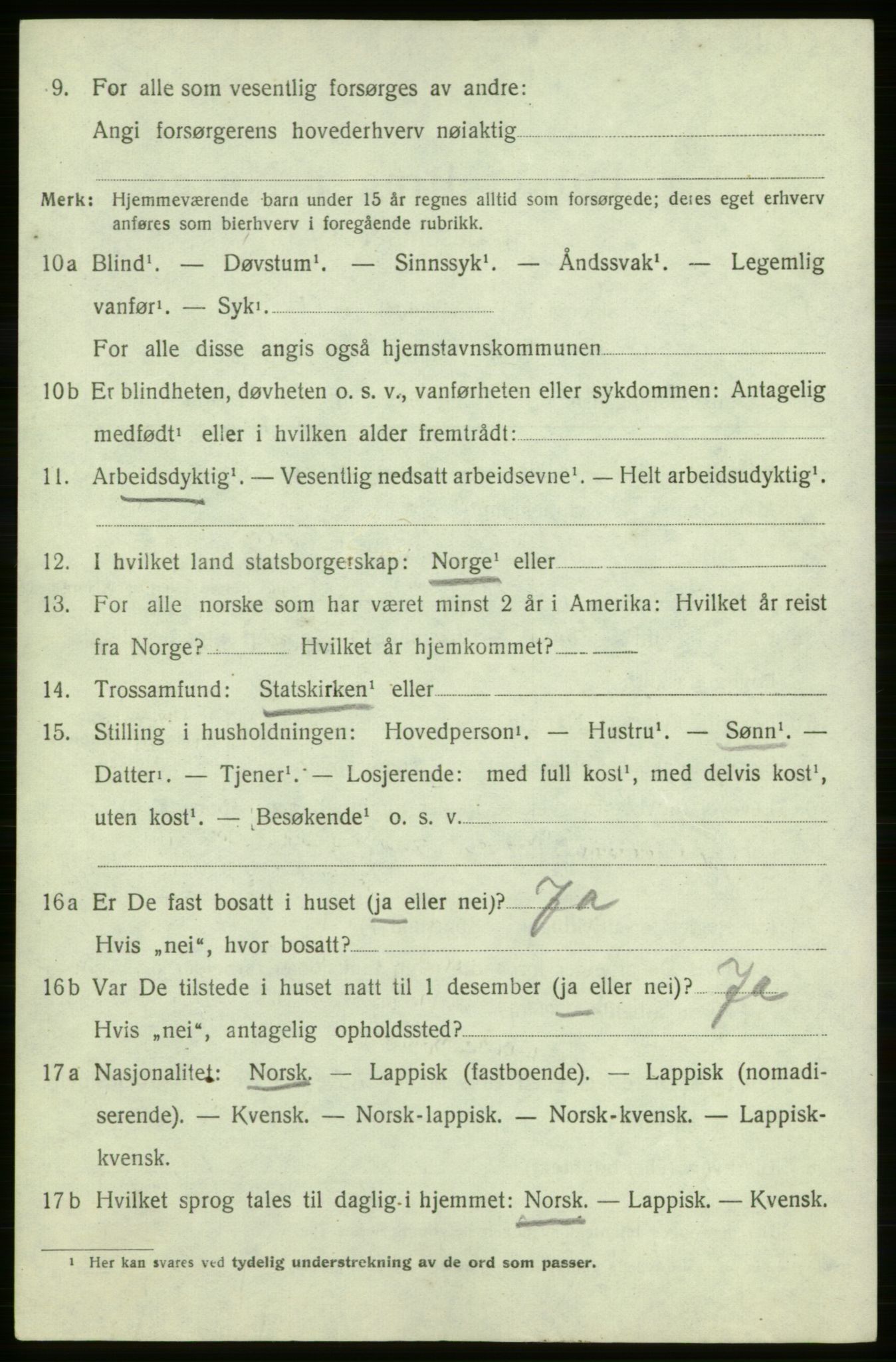 SATØ, 1920 census for Måsøy, 1920, p. 1249