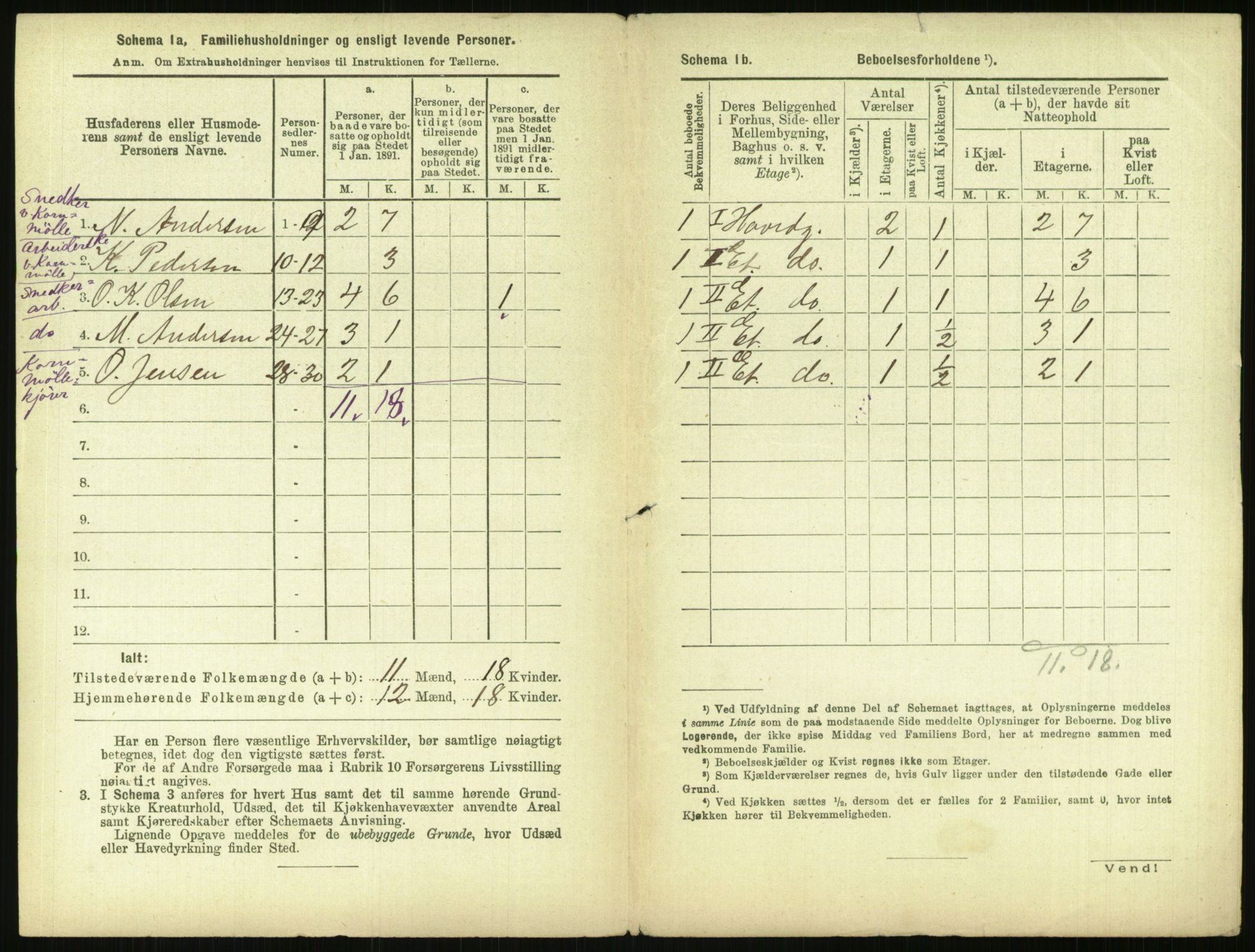 RA, 1891 census for 0301 Kristiania, 1891, p. 153337