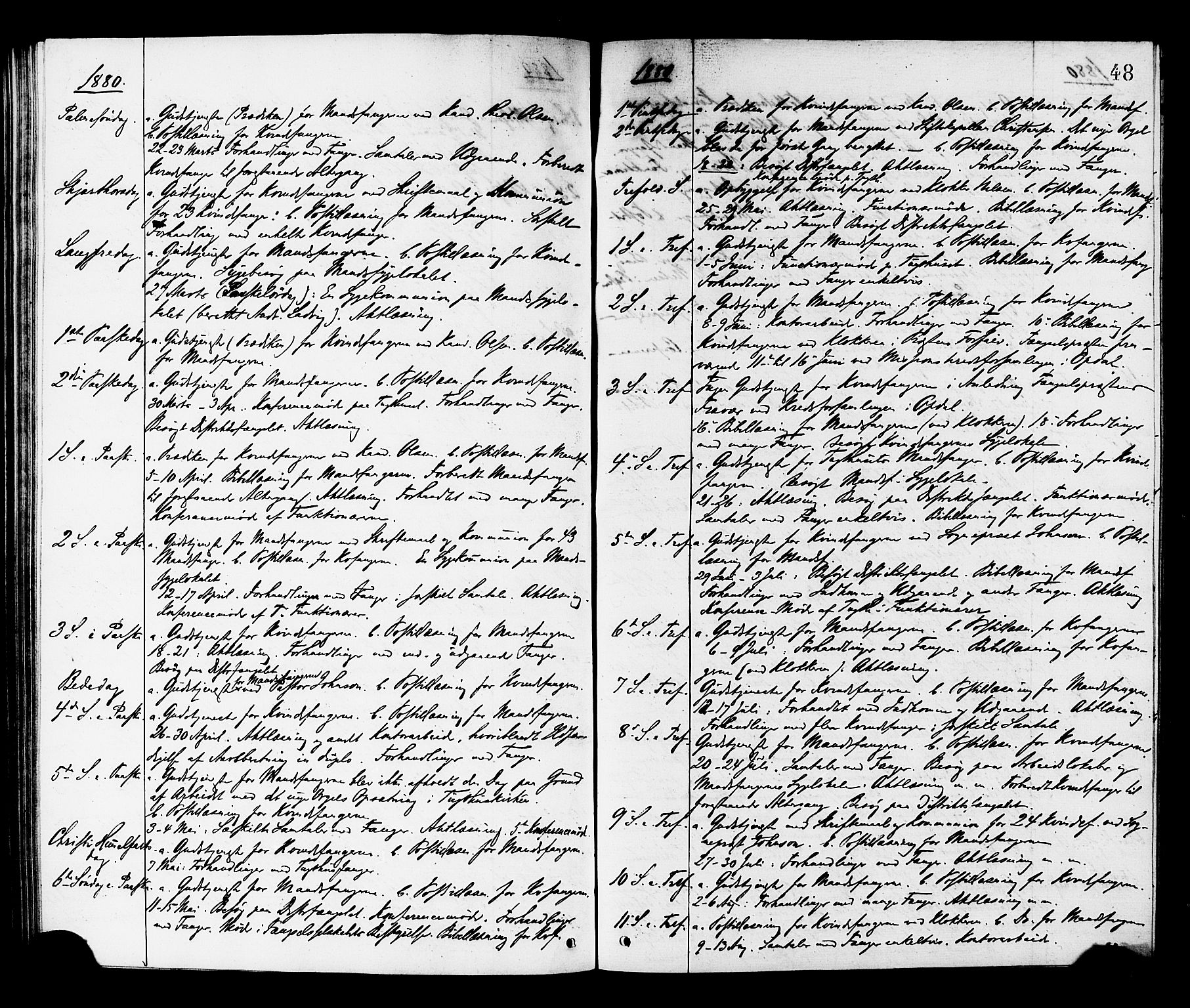 Ministerialprotokoller, klokkerbøker og fødselsregistre - Sør-Trøndelag, SAT/A-1456/624/L0482: Parish register (official) no. 624A03, 1870-1918, p. 48
