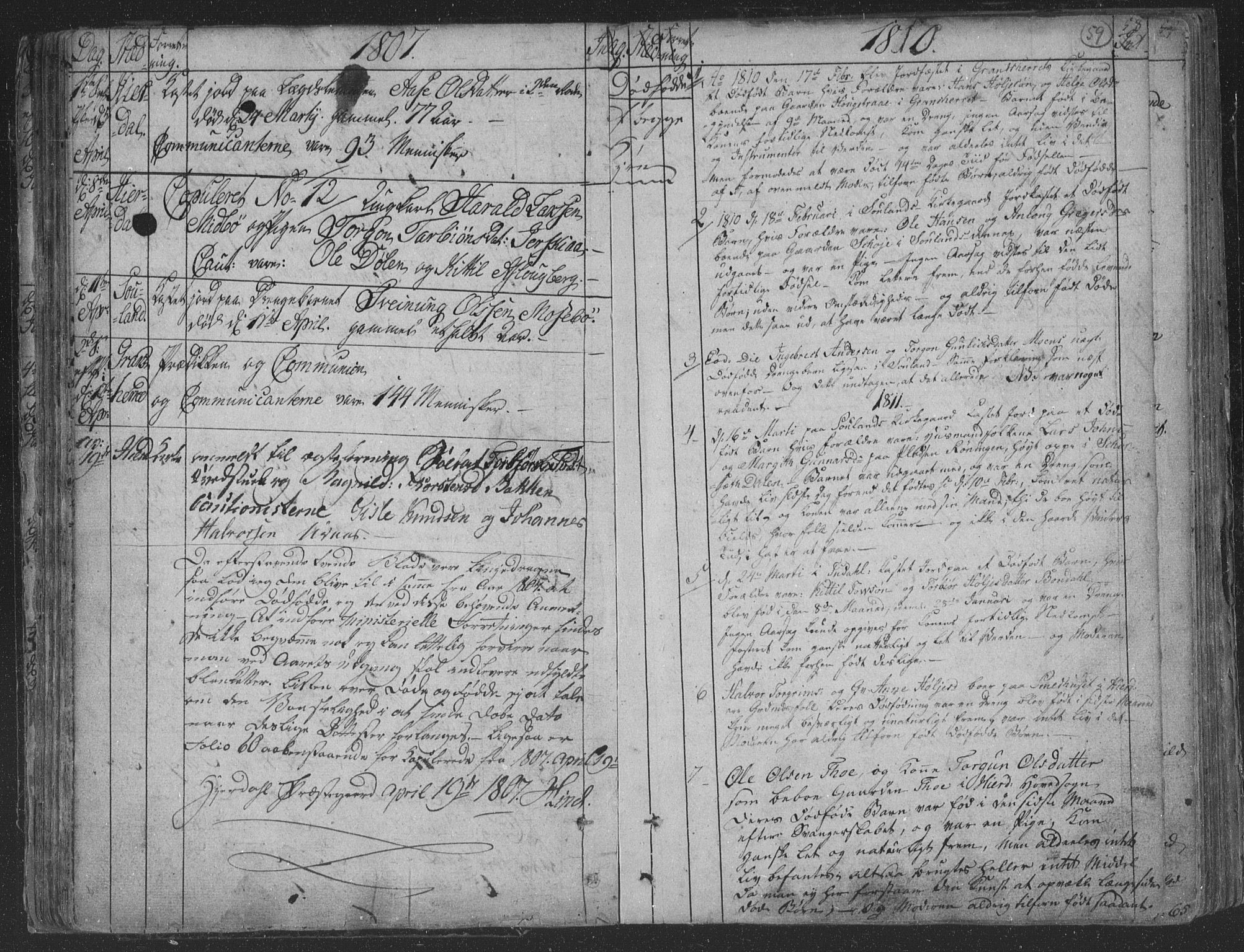 Hjartdal kirkebøker, SAKO/A-270/F/Fa/L0006: Parish register (official) no. I 6, 1801-1814, p. 59