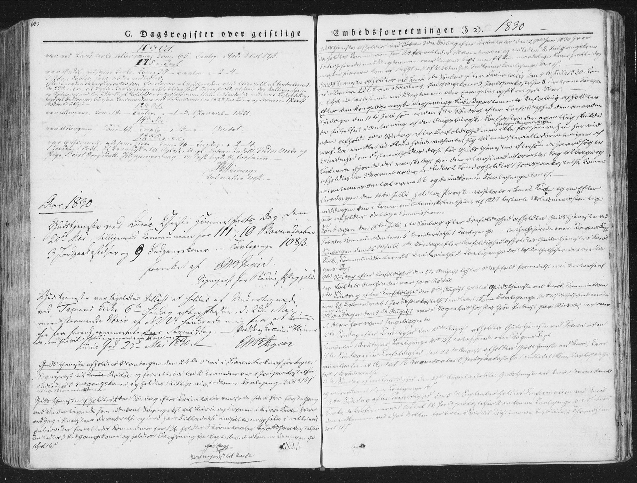 Ministerialprotokoller, klokkerbøker og fødselsregistre - Nordland, SAT/A-1459/839/L0566: Parish register (official) no. 839A03, 1825-1862, p. 623