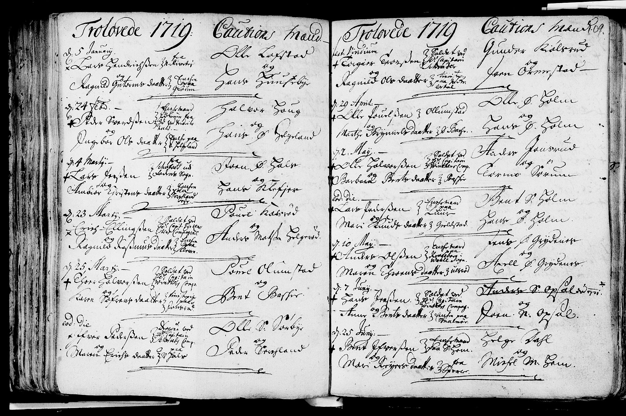 Våle kirkebøker, SAKO/A-334/F/Fa/L0002: Parish register (official) no. I 2, 1705-1732, p. 109