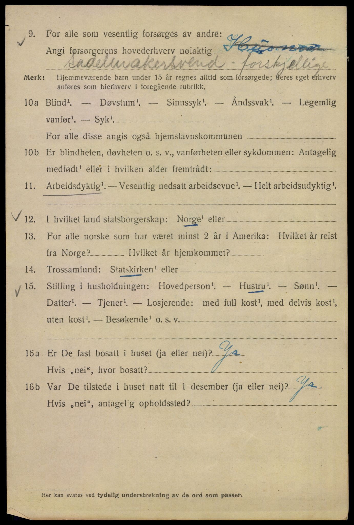 SAO, 1920 census for Kristiania, 1920, p. 264698