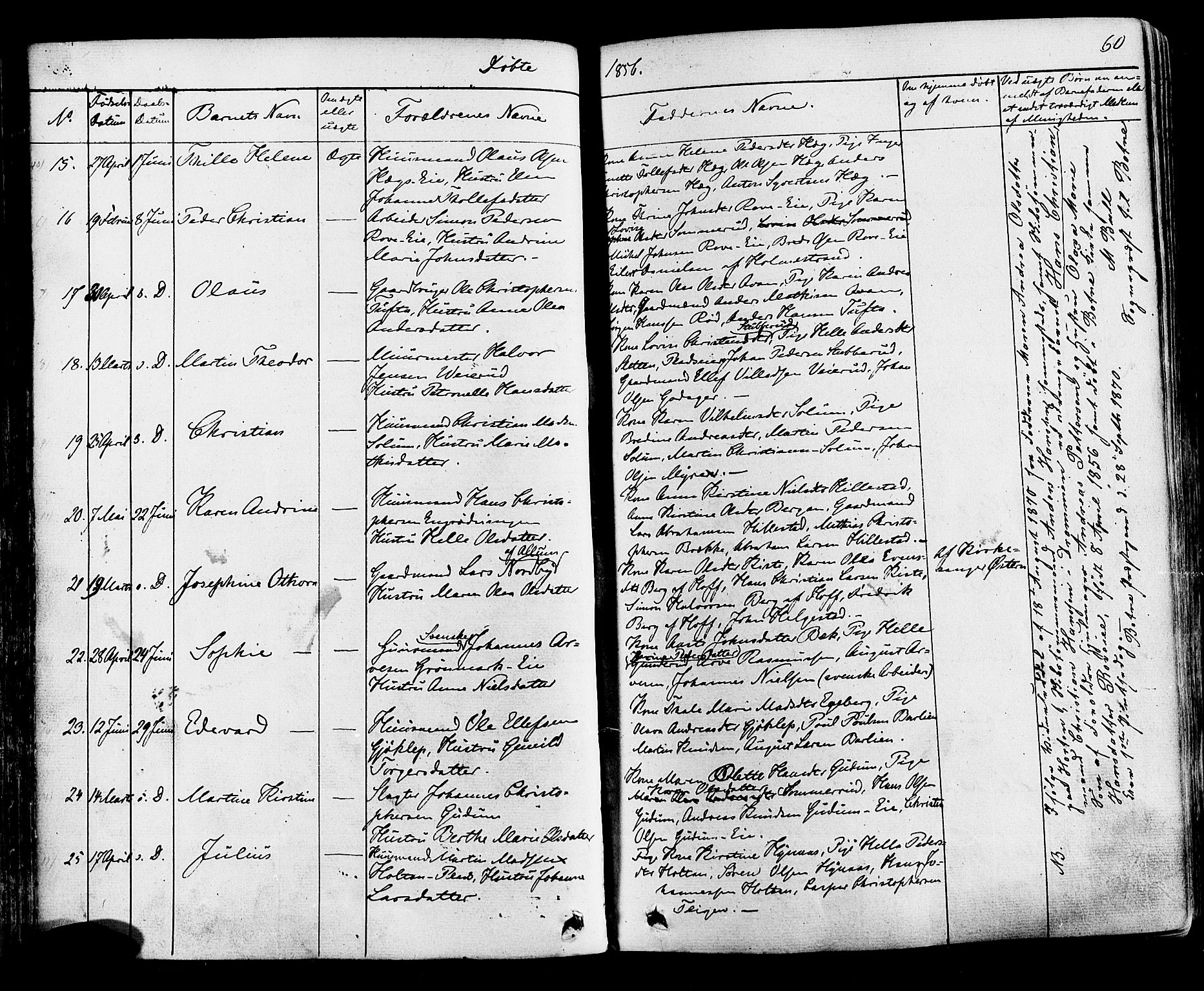Botne kirkebøker, AV/SAKO-A-340/F/Fa/L0006: Parish register (official) no. I 6, 1836-1877, p. 60