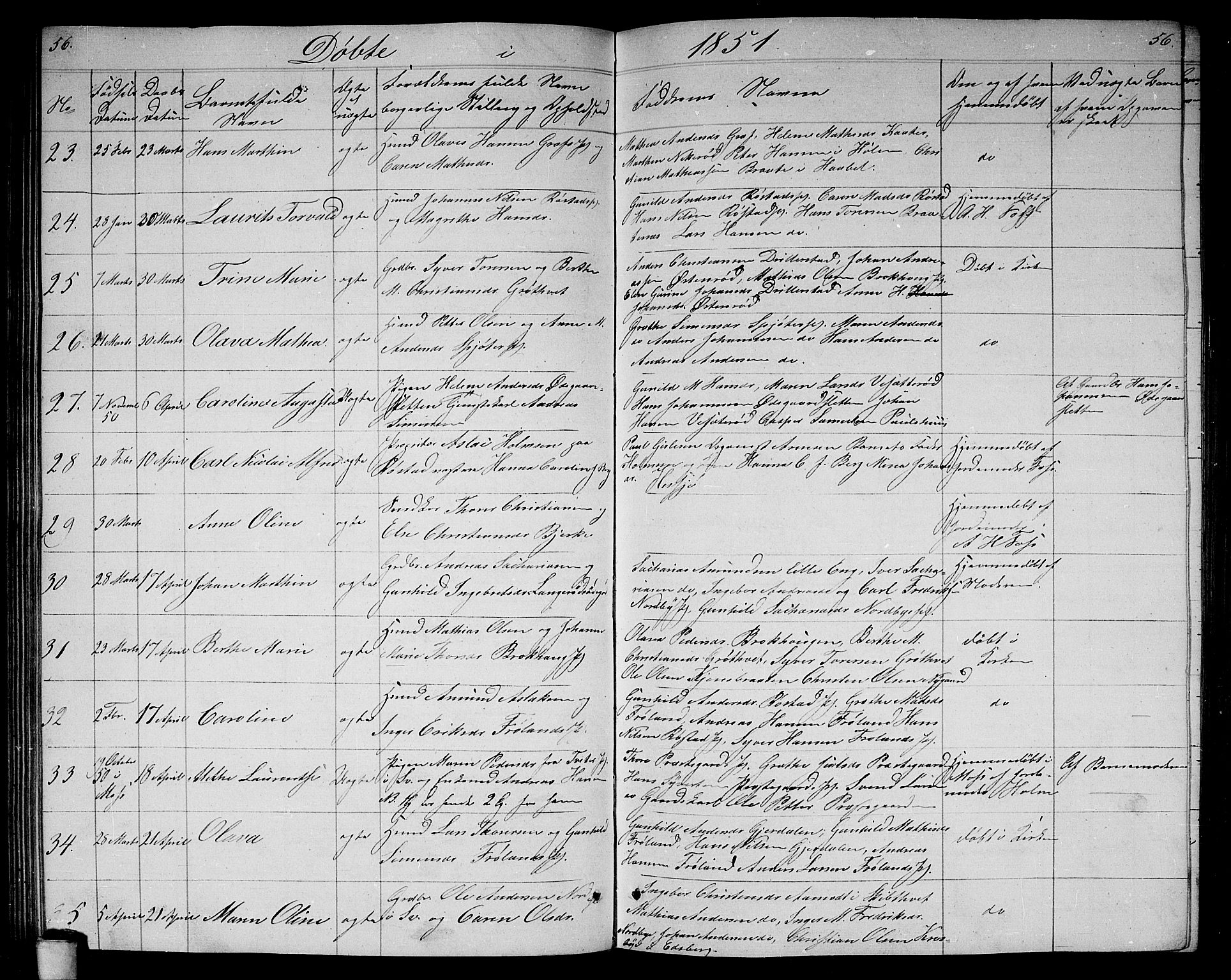 Våler prestekontor Kirkebøker, SAO/A-11083/G/Ga/L0002: Parish register (copy) no. I 2, 1839-1860, p. 56