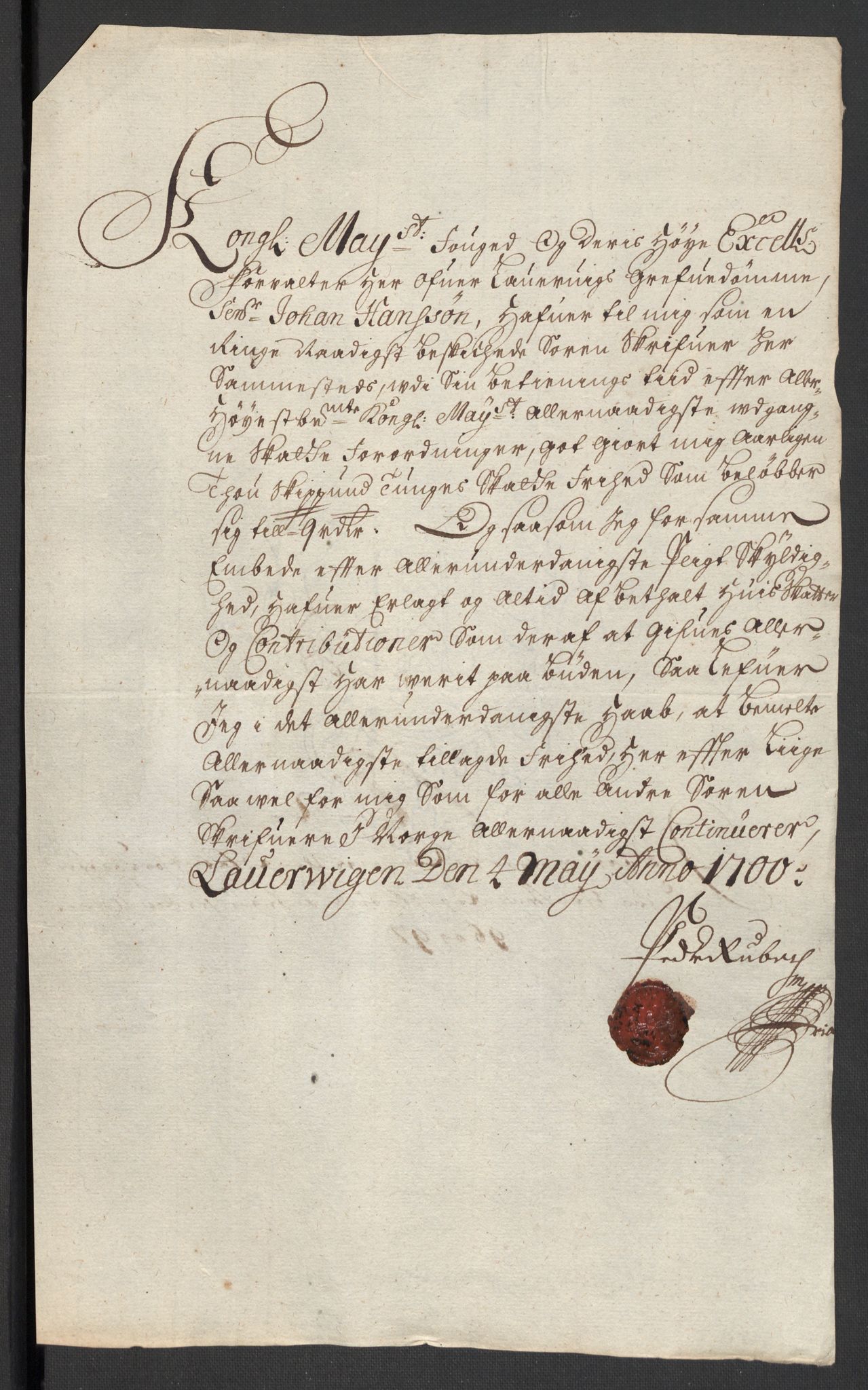 Rentekammeret inntil 1814, Reviderte regnskaper, Fogderegnskap, AV/RA-EA-4092/R33/L1975: Fogderegnskap Larvik grevskap, 1696-1697, p. 246