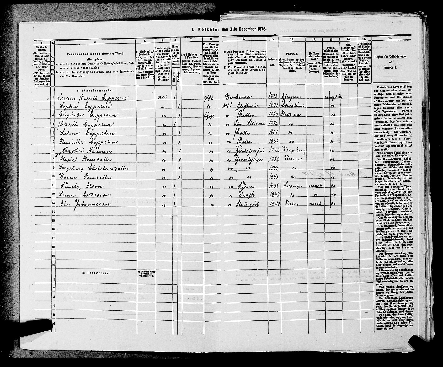 SAKO, 1875 census for 0819P Holla, 1875, p. 279