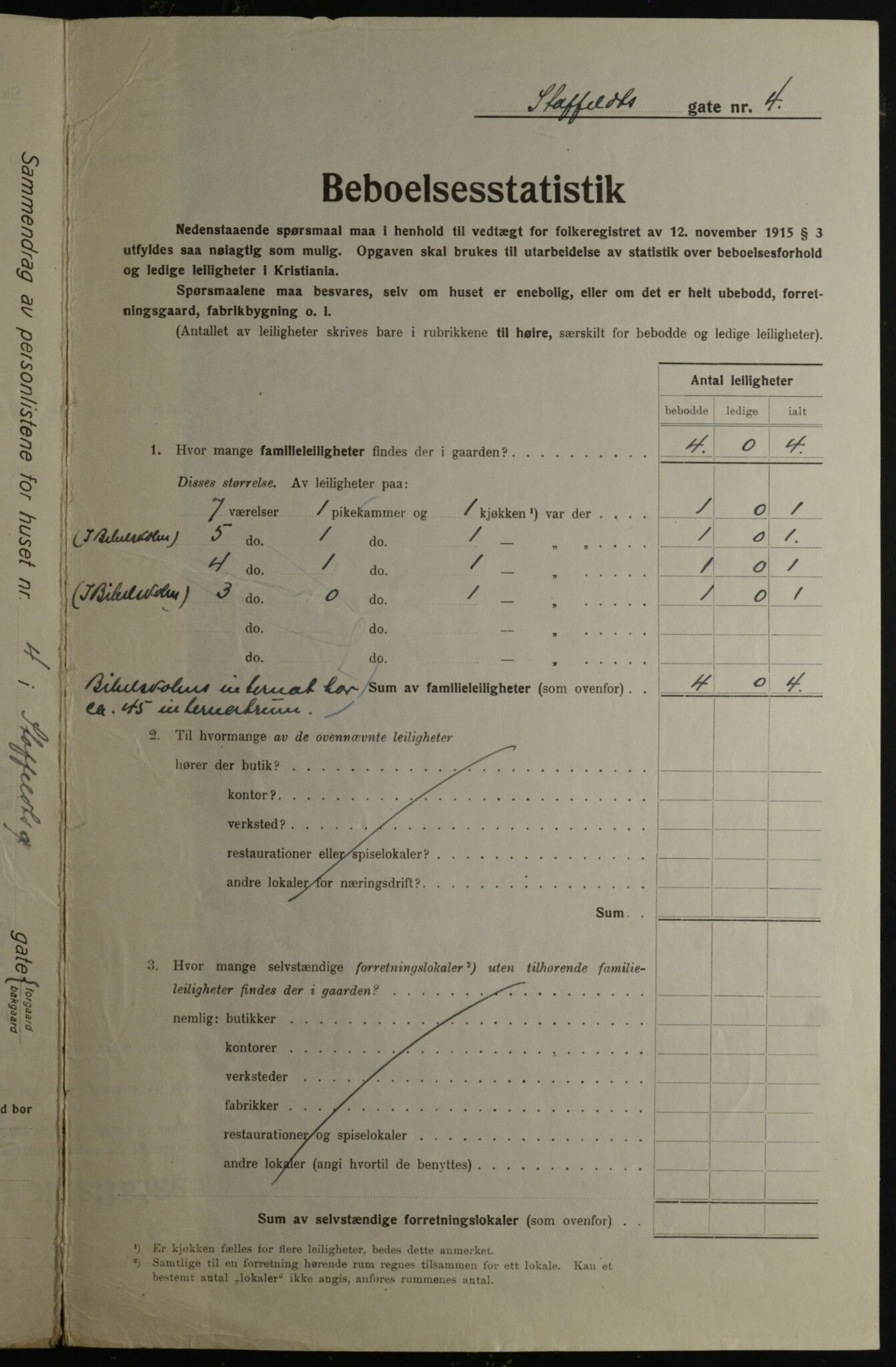 OBA, Municipal Census 1923 for Kristiania, 1923, p. 111149