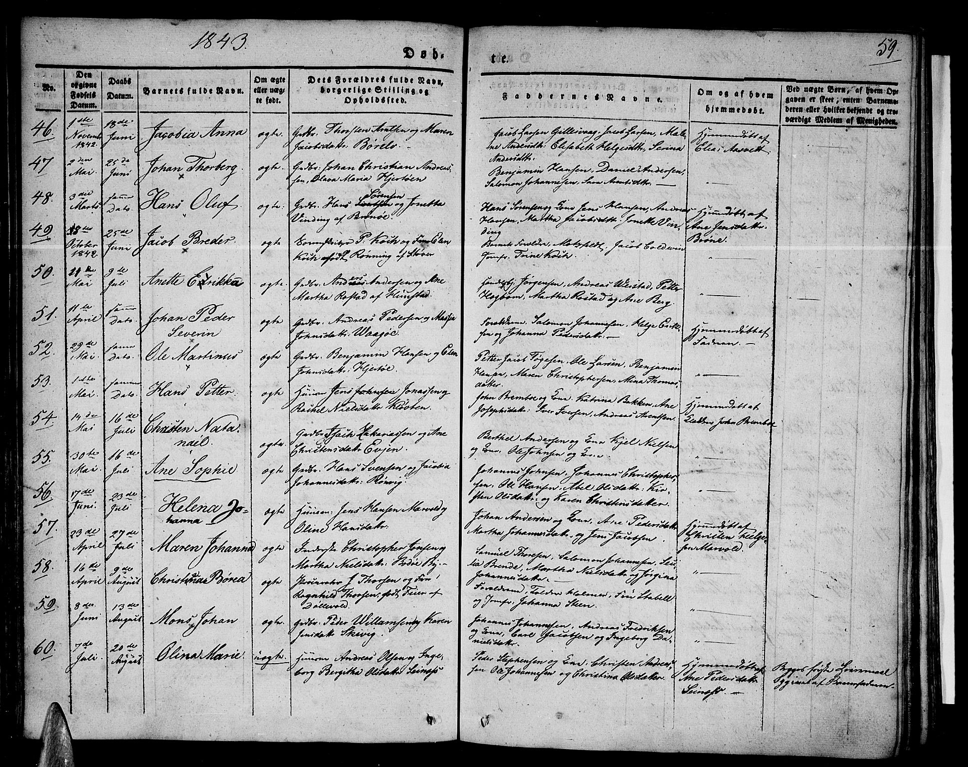 Ministerialprotokoller, klokkerbøker og fødselsregistre - Nordland, SAT/A-1459/801/L0006: Parish register (official) no. 801A06, 1834-1845, p. 59