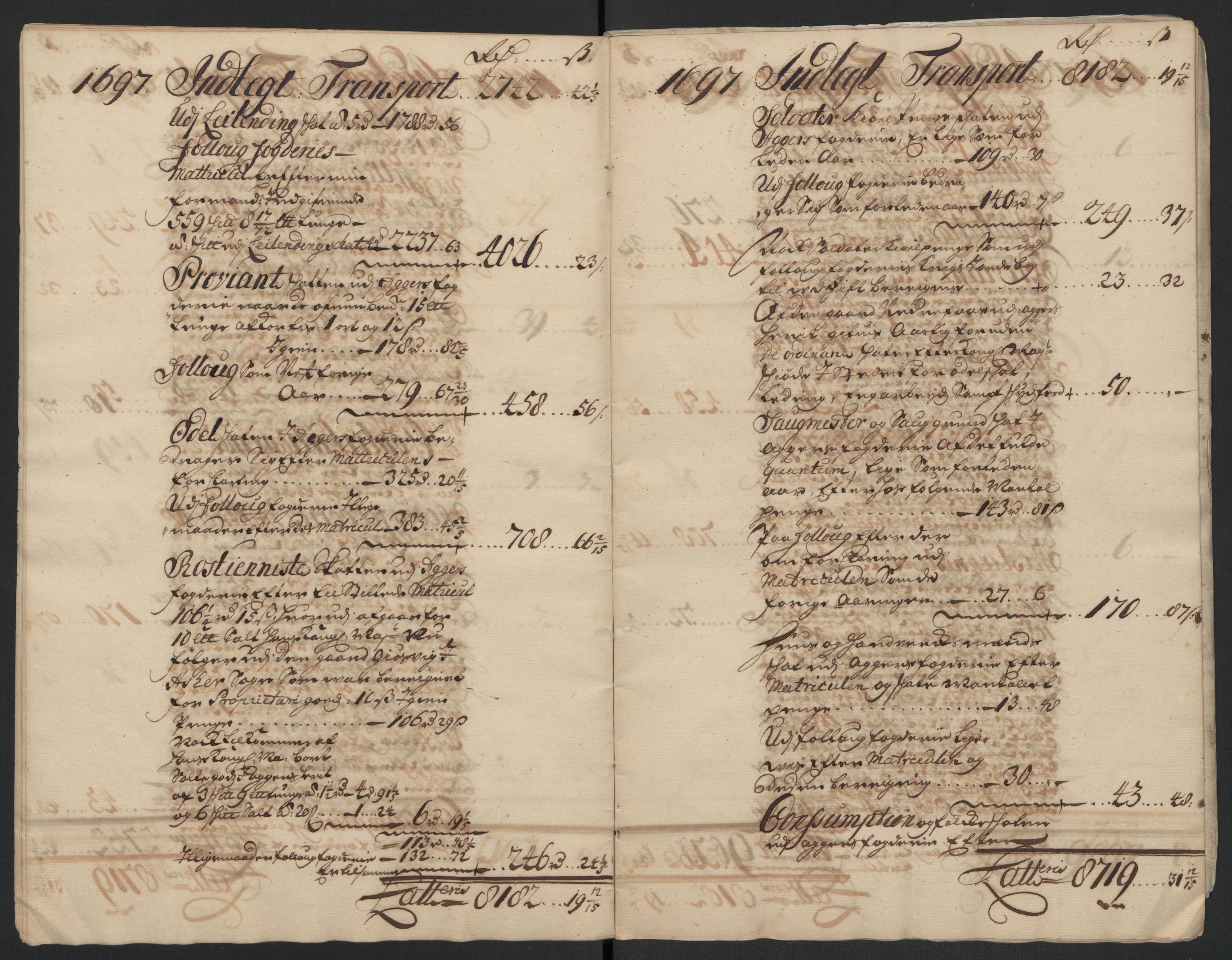 Rentekammeret inntil 1814, Reviderte regnskaper, Fogderegnskap, AV/RA-EA-4092/R10/L0440: Fogderegnskap Aker og Follo, 1696-1697, p. 245