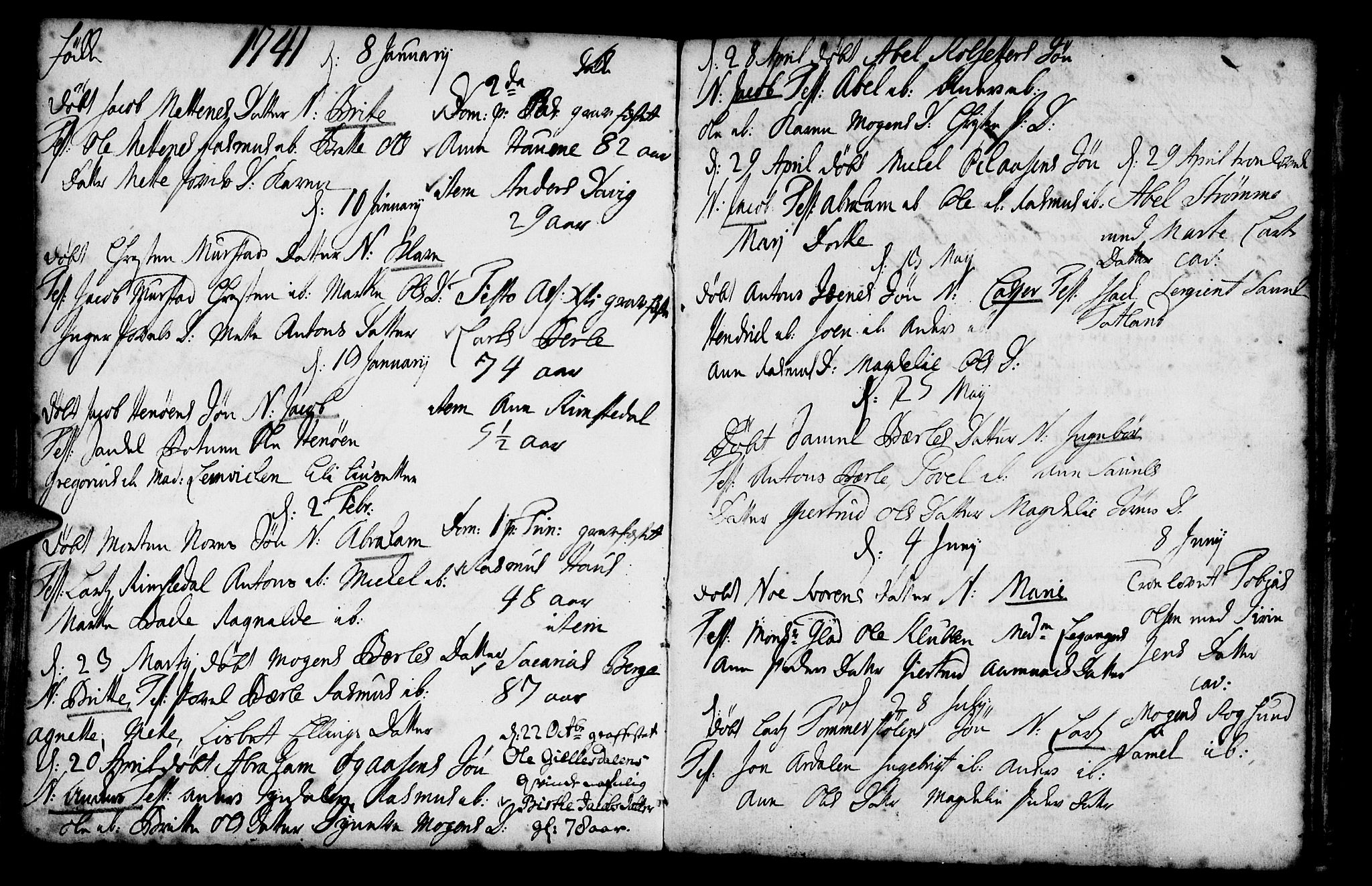 Davik sokneprestembete, SAB/A-79701/H/Haa/Haaa/L0001: Parish register (official) no. A 1, 1710-1742, p. 124