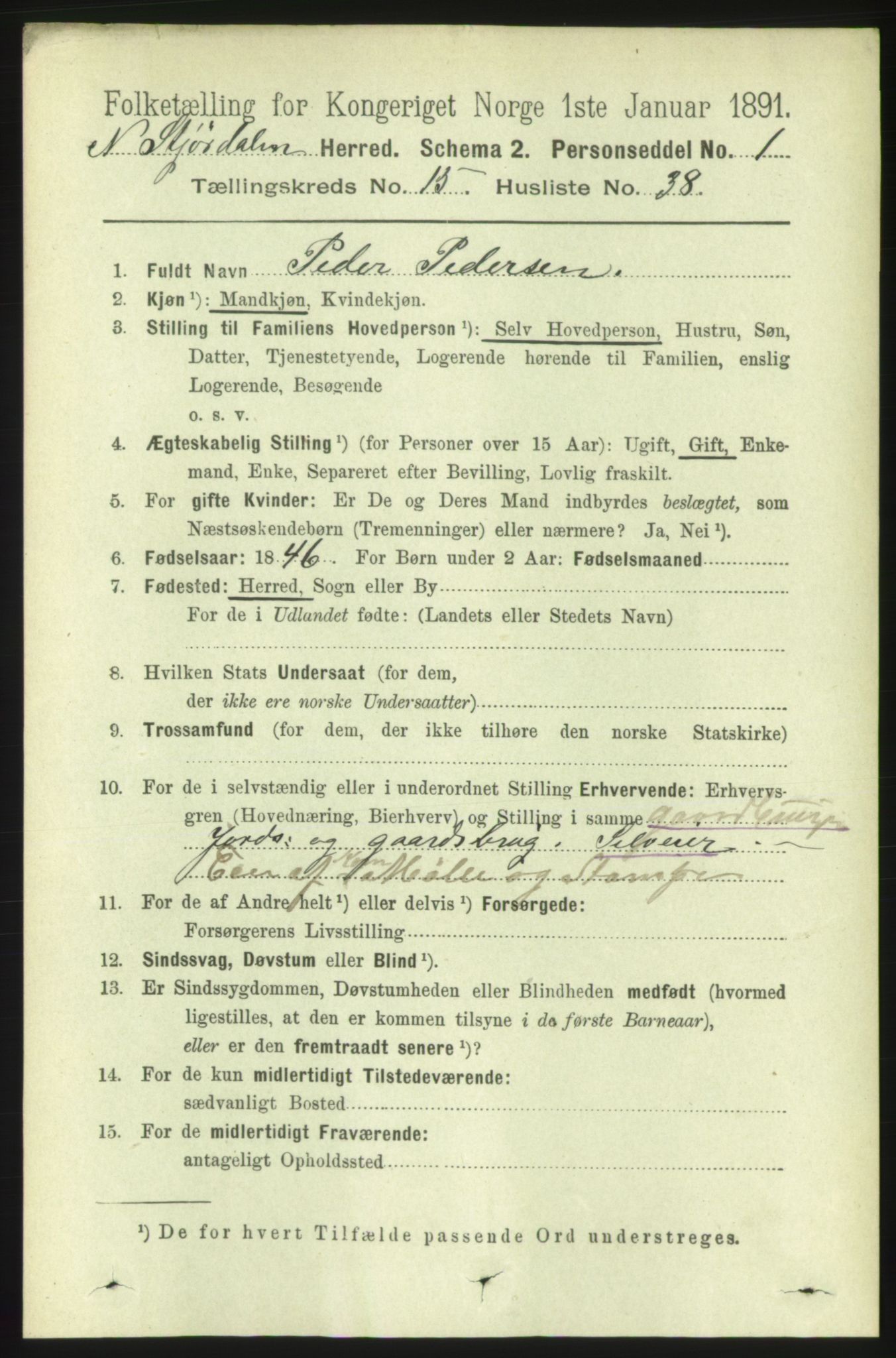 RA, 1891 census for 1714 Nedre Stjørdal, 1891, p. 7277