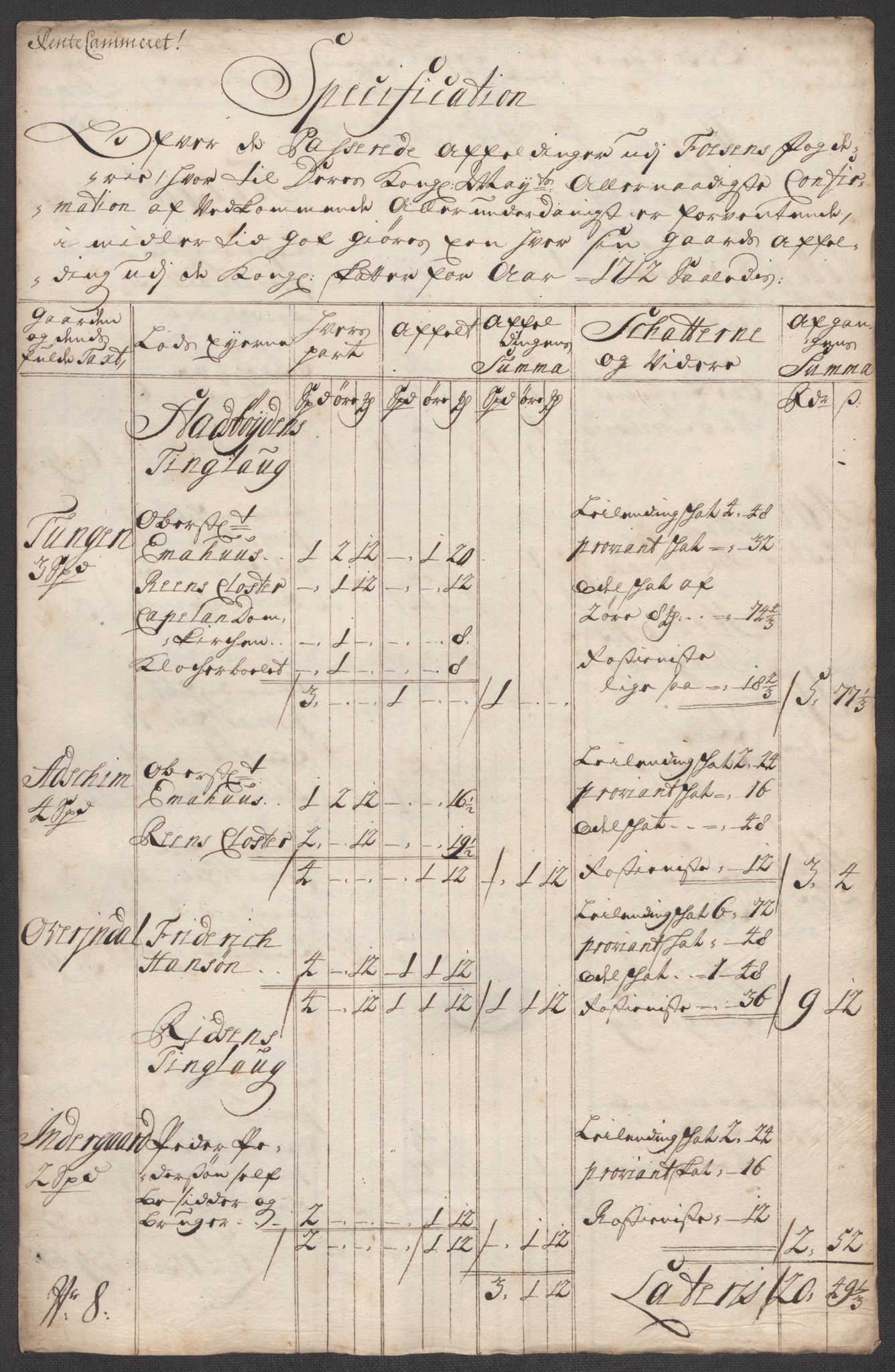 Rentekammeret inntil 1814, Reviderte regnskaper, Fogderegnskap, AV/RA-EA-4092/R57/L3861: Fogderegnskap Fosen, 1712-1713, p. 193