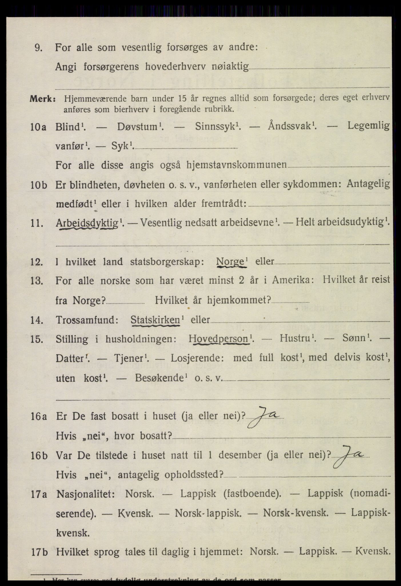 SAT, 1920 census for Otterøy, 1920, p. 1758