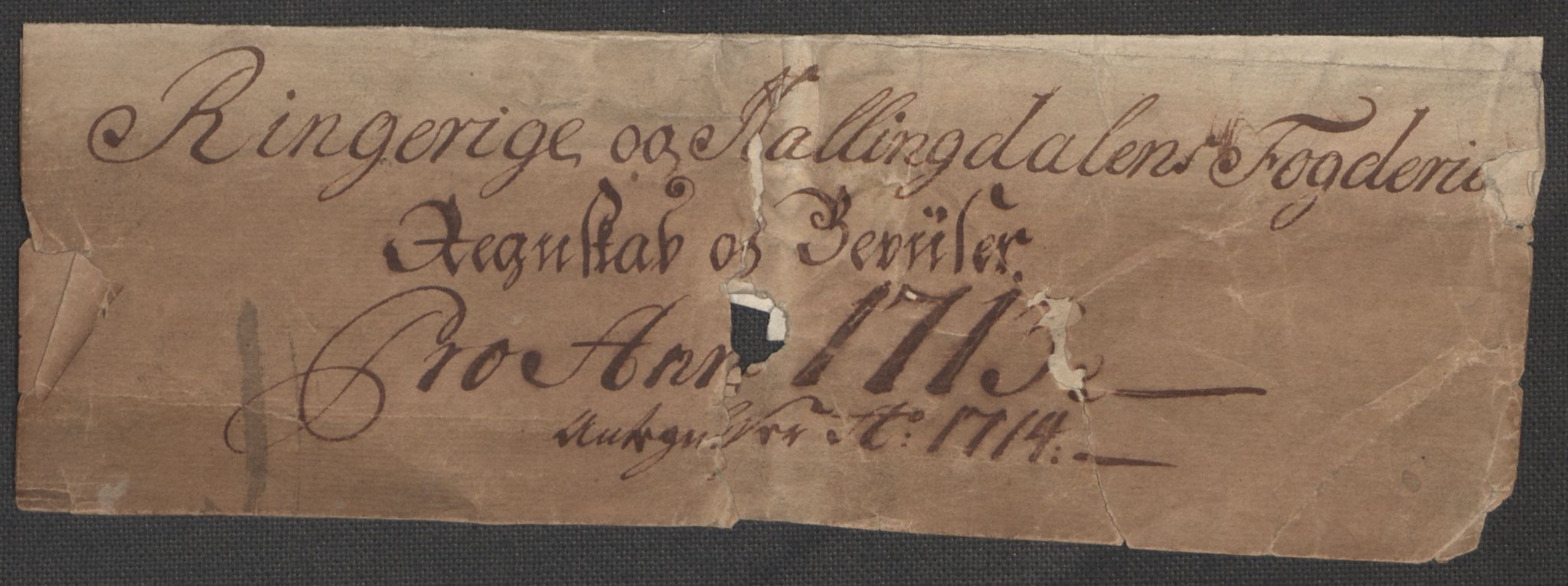 Rentekammeret inntil 1814, Reviderte regnskaper, Fogderegnskap, AV/RA-EA-4092/R23/L1471: Fogderegnskap Ringerike og Hallingdal, 1713-1714, p. 3