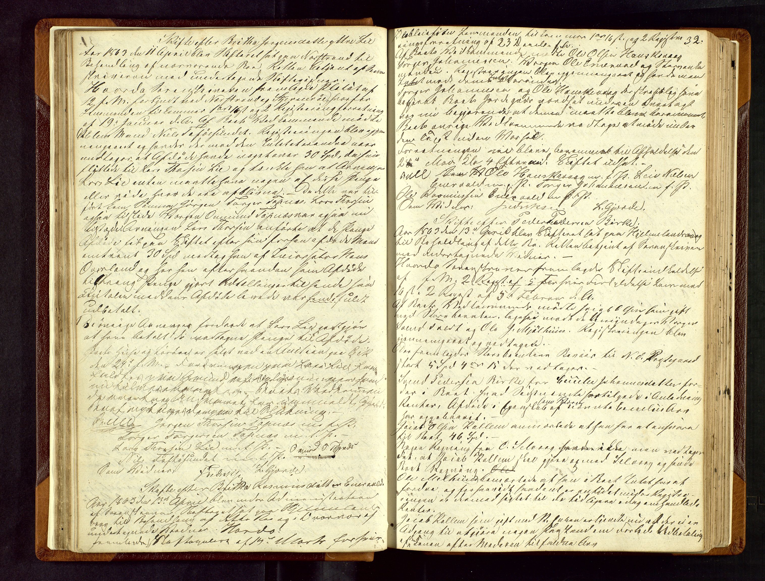 Ryfylke tingrett, AV/SAST-A-100055/001/IV/IVF/L0002: Skifteforhandlingsprotokoll A 2, 1861-1874, p. 32