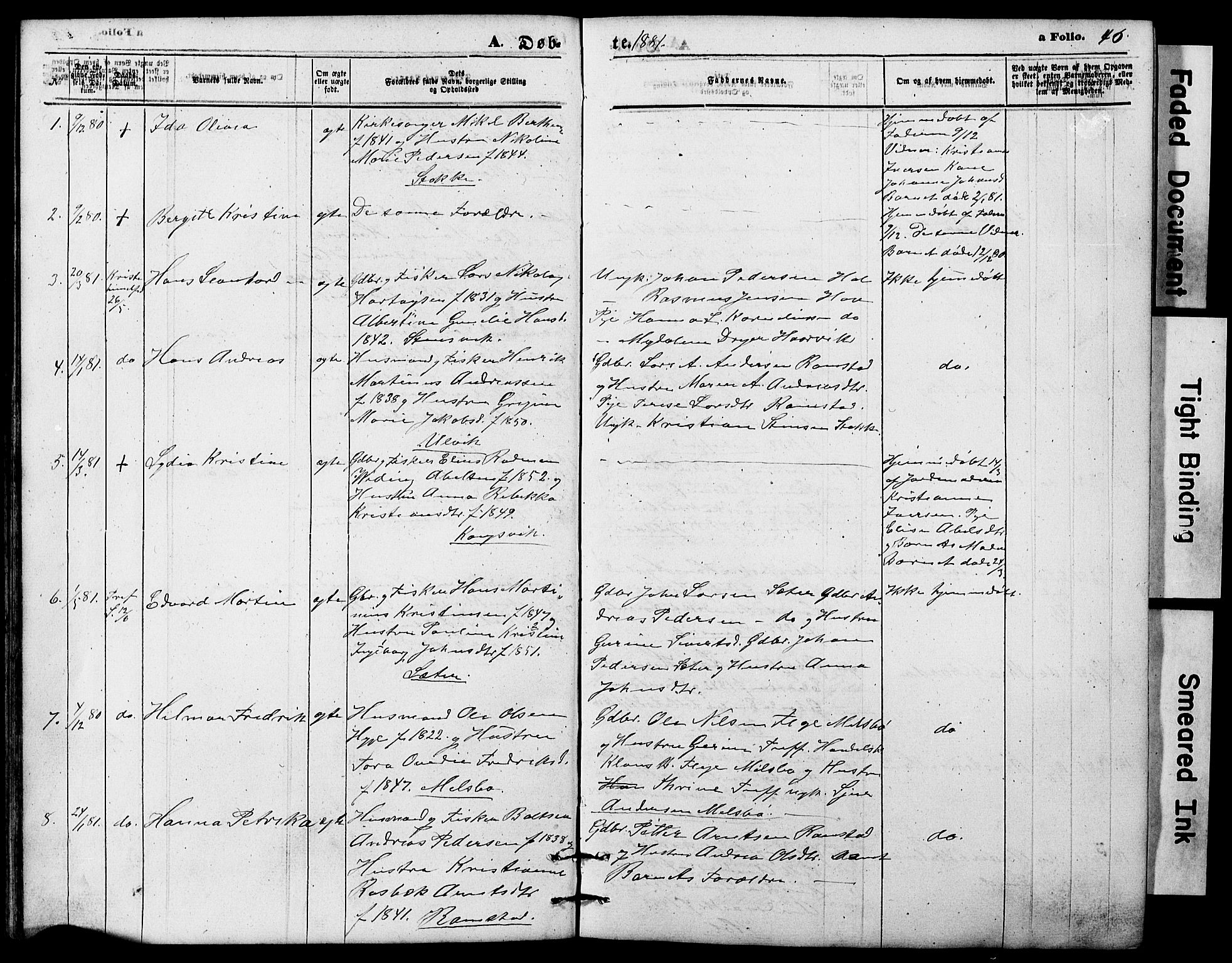 Ministerialprotokoller, klokkerbøker og fødselsregistre - Nordland, AV/SAT-A-1459/865/L0930: Parish register (copy) no. 865C02, 1866-1884, p. 46