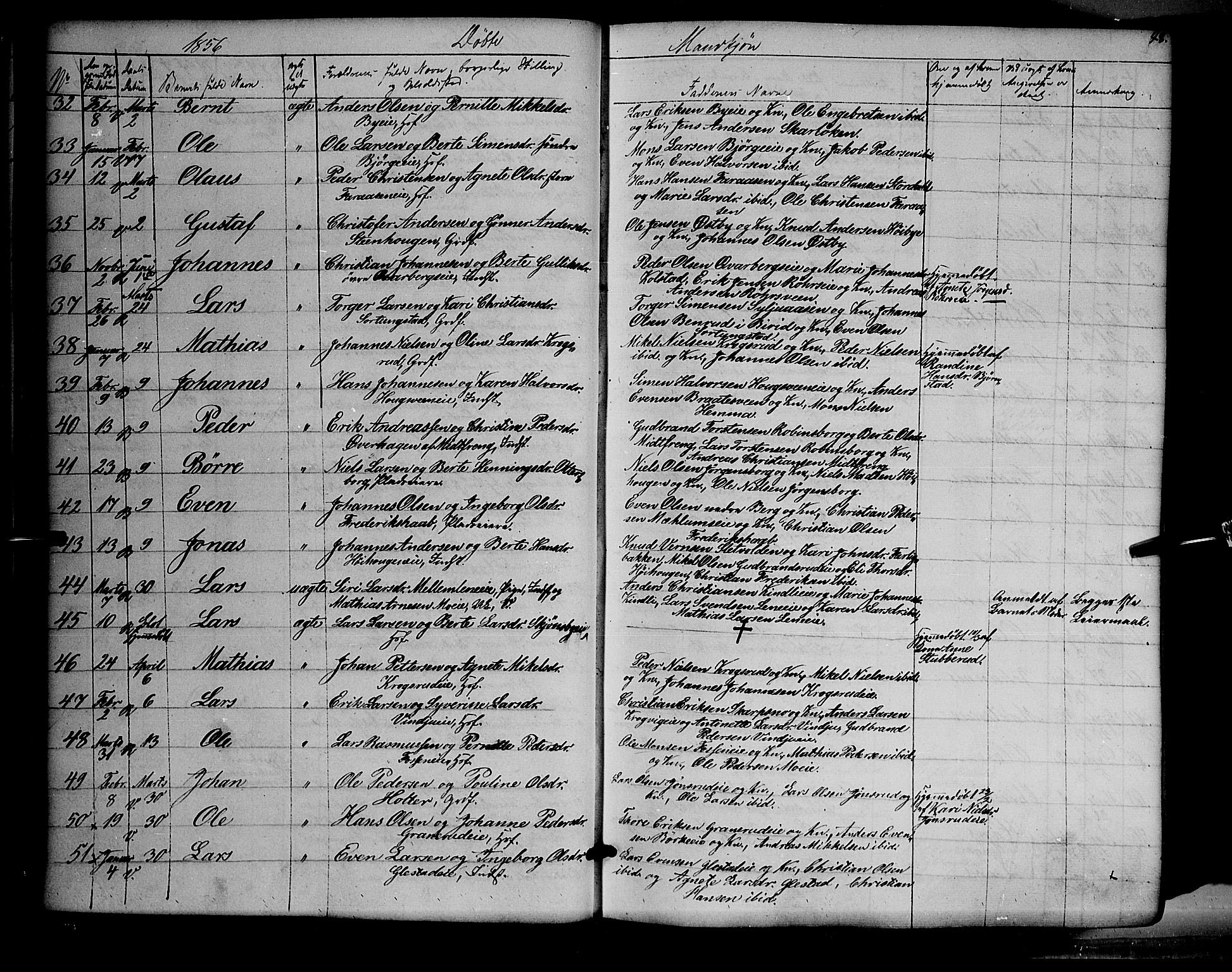 Ringsaker prestekontor, SAH/PREST-014/K/Ka/L0009: Parish register (official) no. 9, 1850-1860, p. 48
