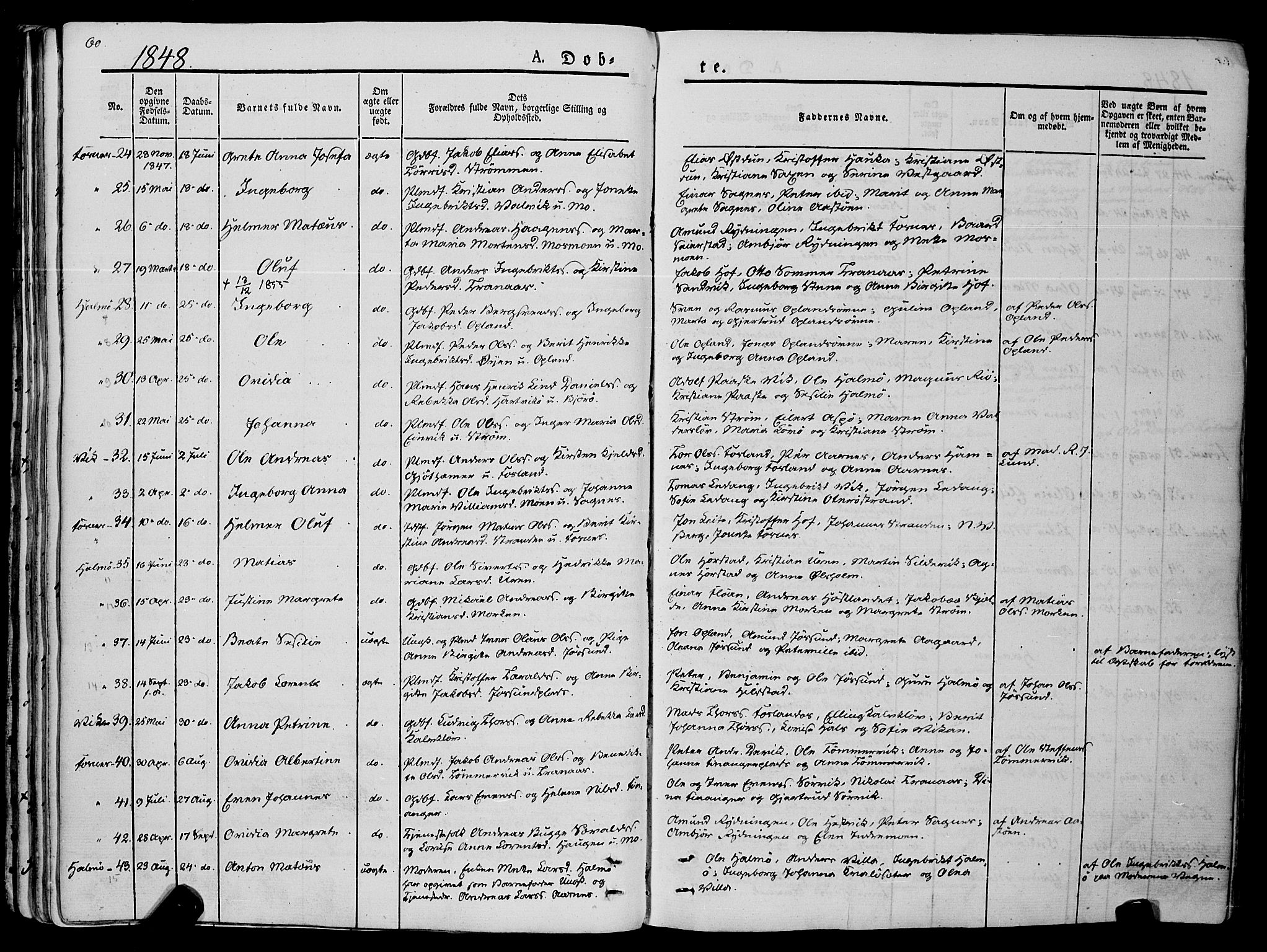 Ministerialprotokoller, klokkerbøker og fødselsregistre - Nord-Trøndelag, AV/SAT-A-1458/773/L0614: Parish register (official) no. 773A05, 1831-1856, p. 60