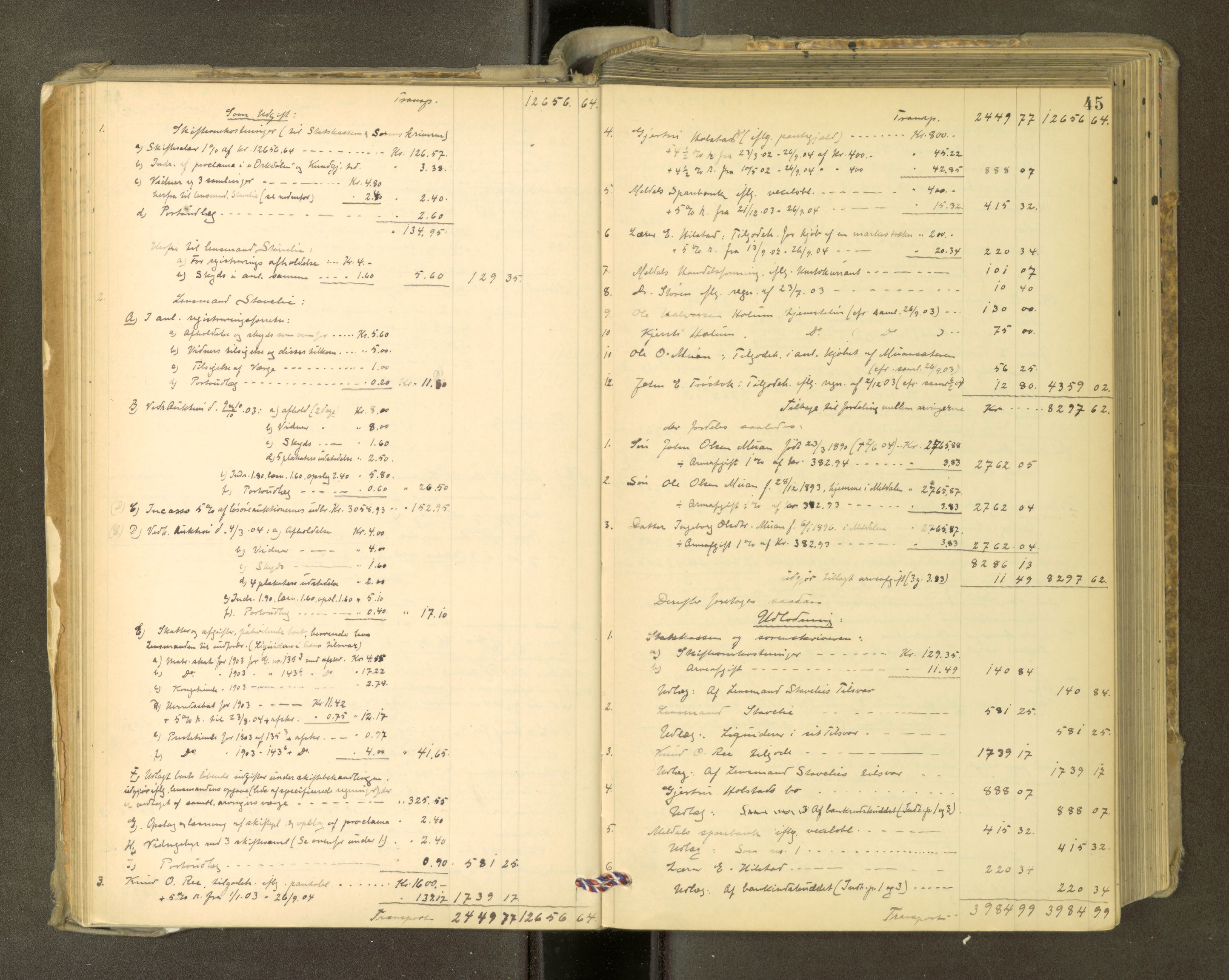 Orkdal sorenskriveri, AV/SAT-A-4169/1/3/3Aa/L0015: Skifteprotokoller, 1902-1915, p. 44b-45a